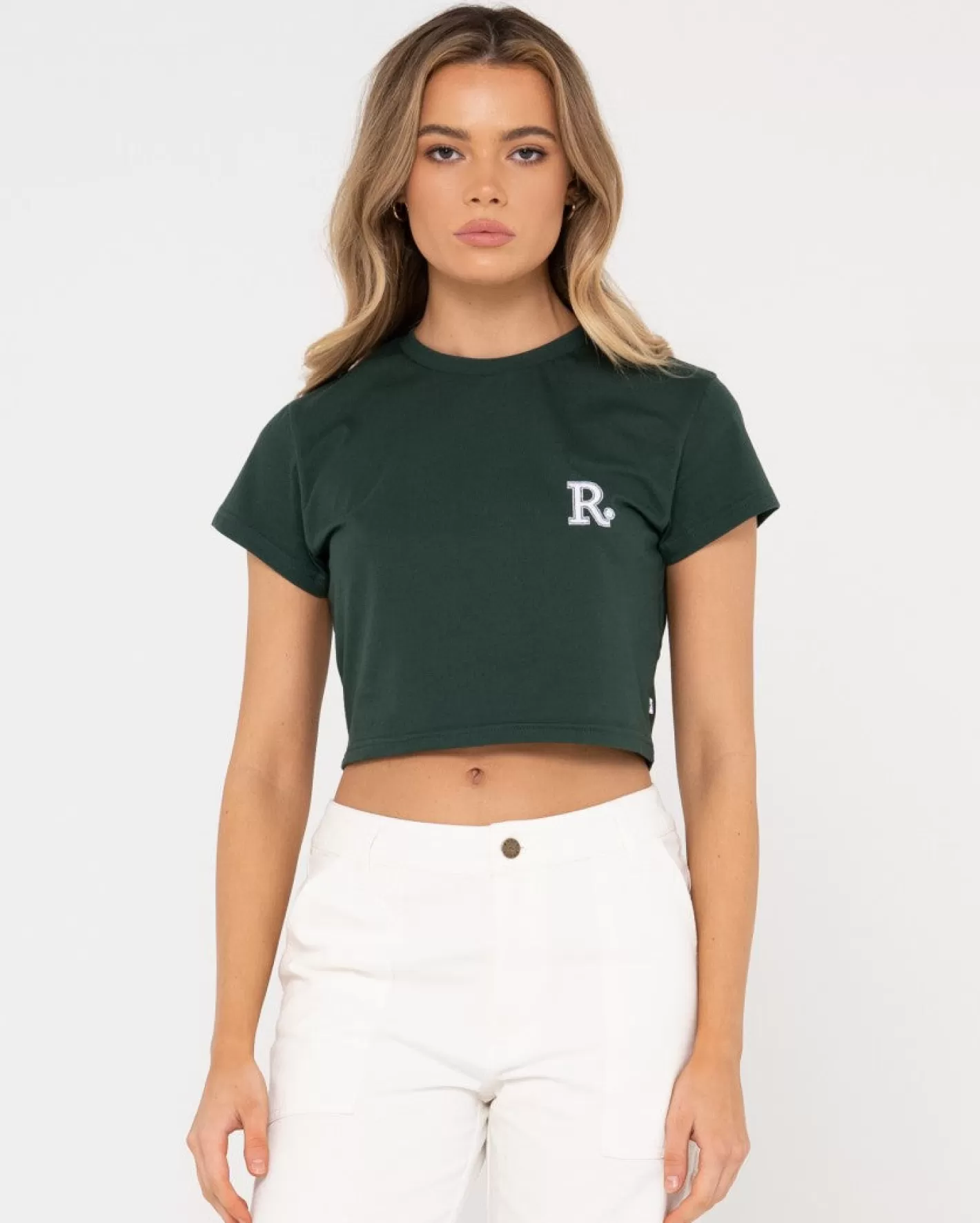 Mujer Rusty Camiseta Para Bebe De Manga Corta Line