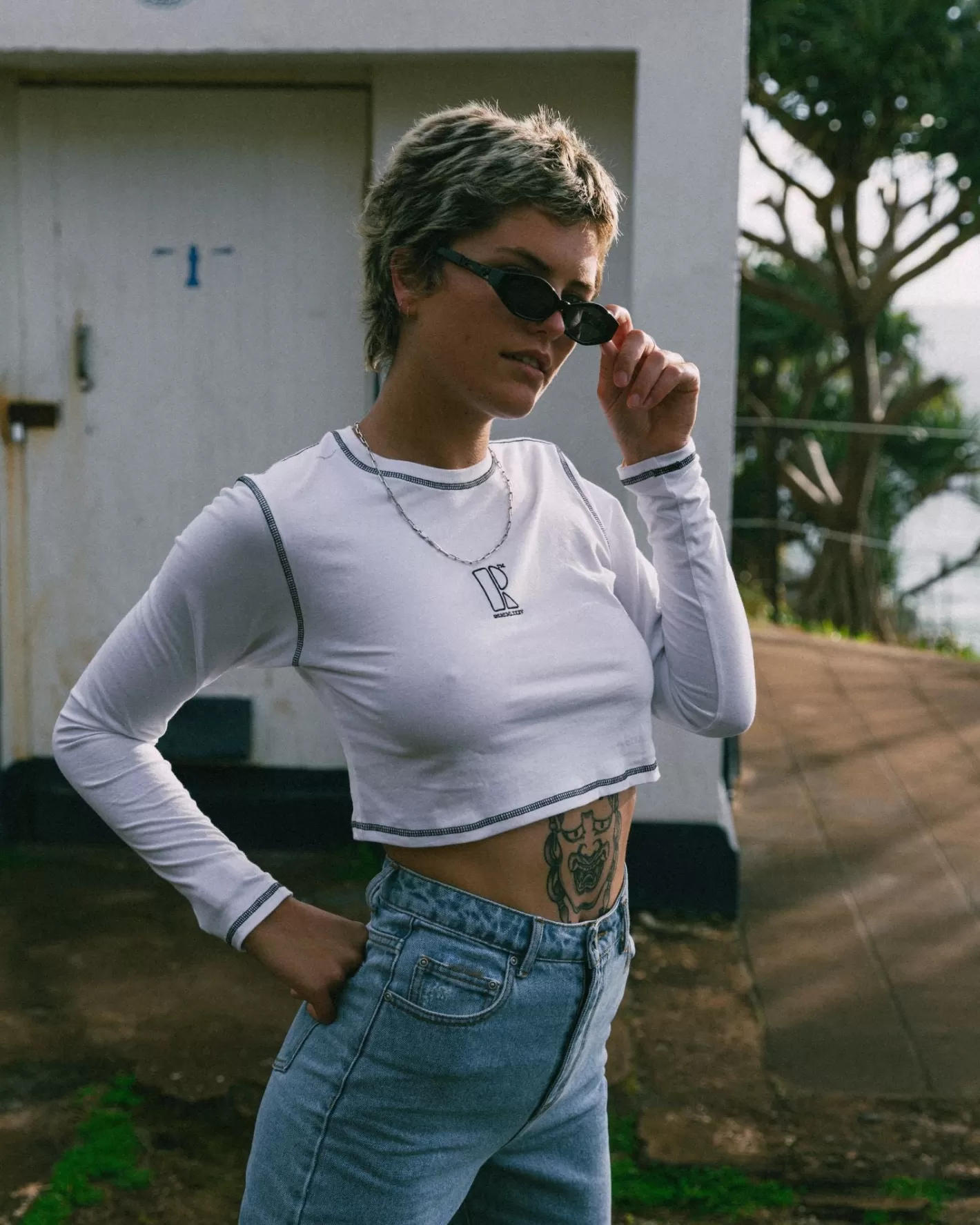 Mujer Rusty Camiseta Para Bebe De Manga Larga De Algodon Organico Fortitude
