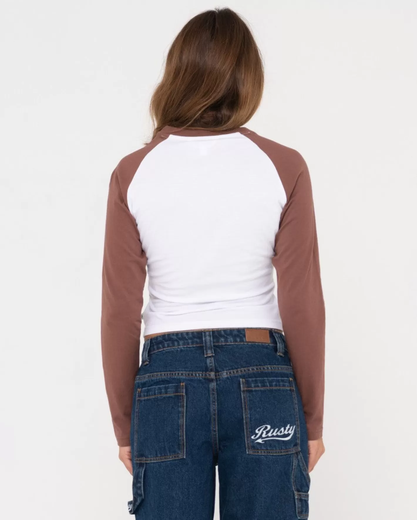 Mujer Rusty Camiseta Para Bebe Norty De Manga Larga Raglan