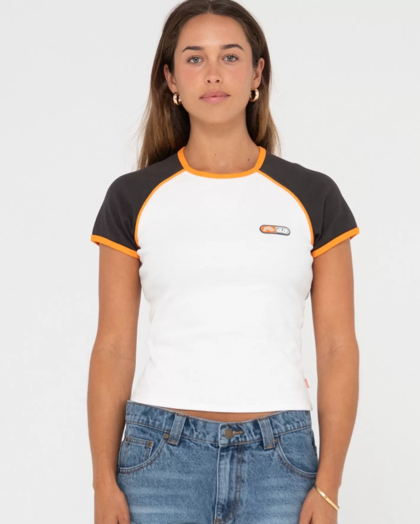 Mujer Rusty Camiseta Raglan De Canale Mojo Dojo