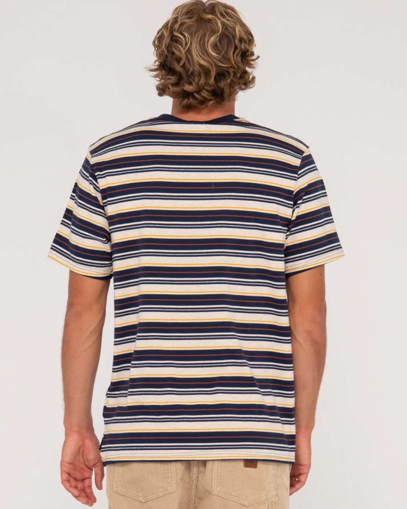 Hombre Rusty Camiseta Richie Rich De Manga Corta A Rayas
