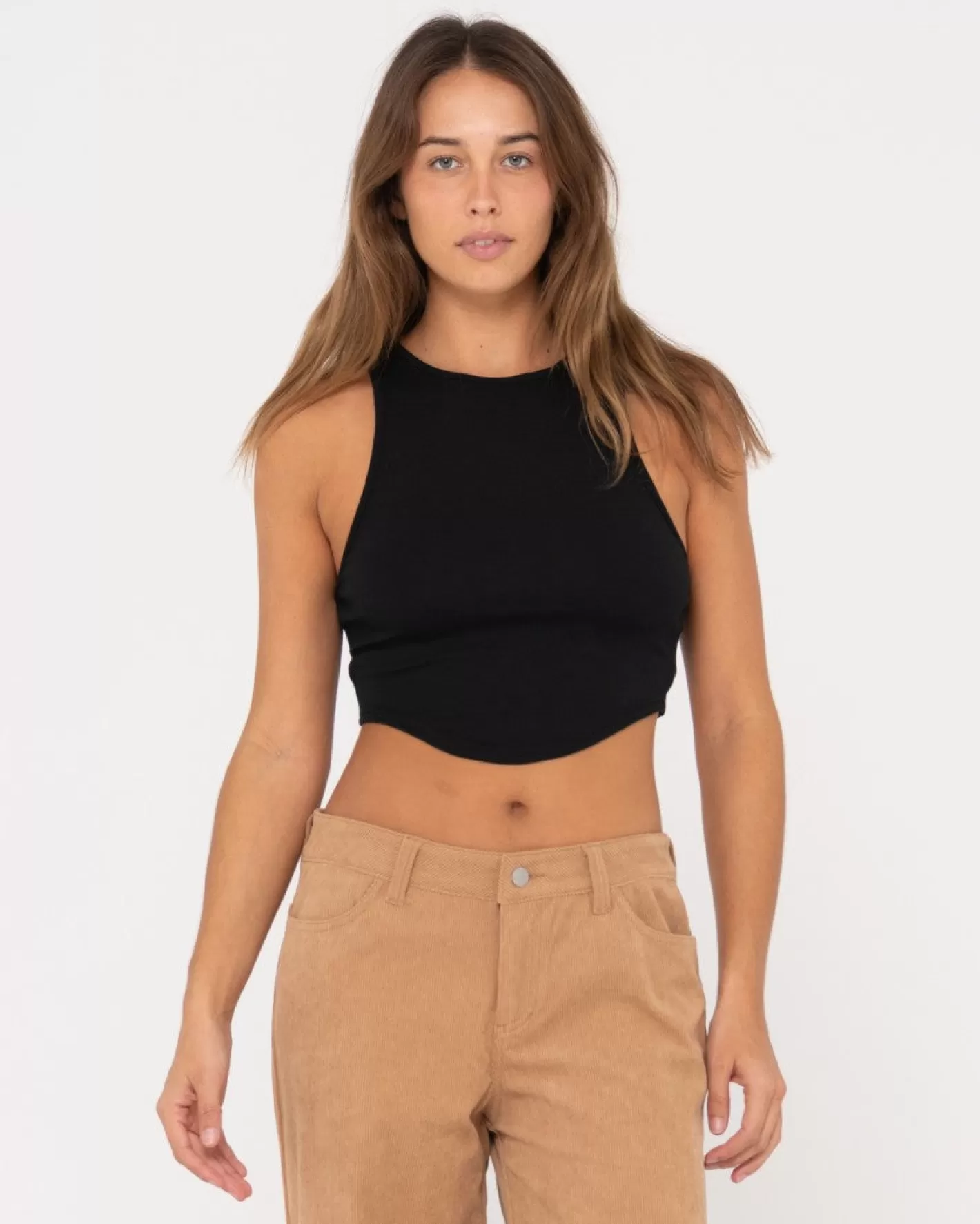 Mujer Rusty Camiseta Sin Mangas Con Dobladillo Redondeado Vicky