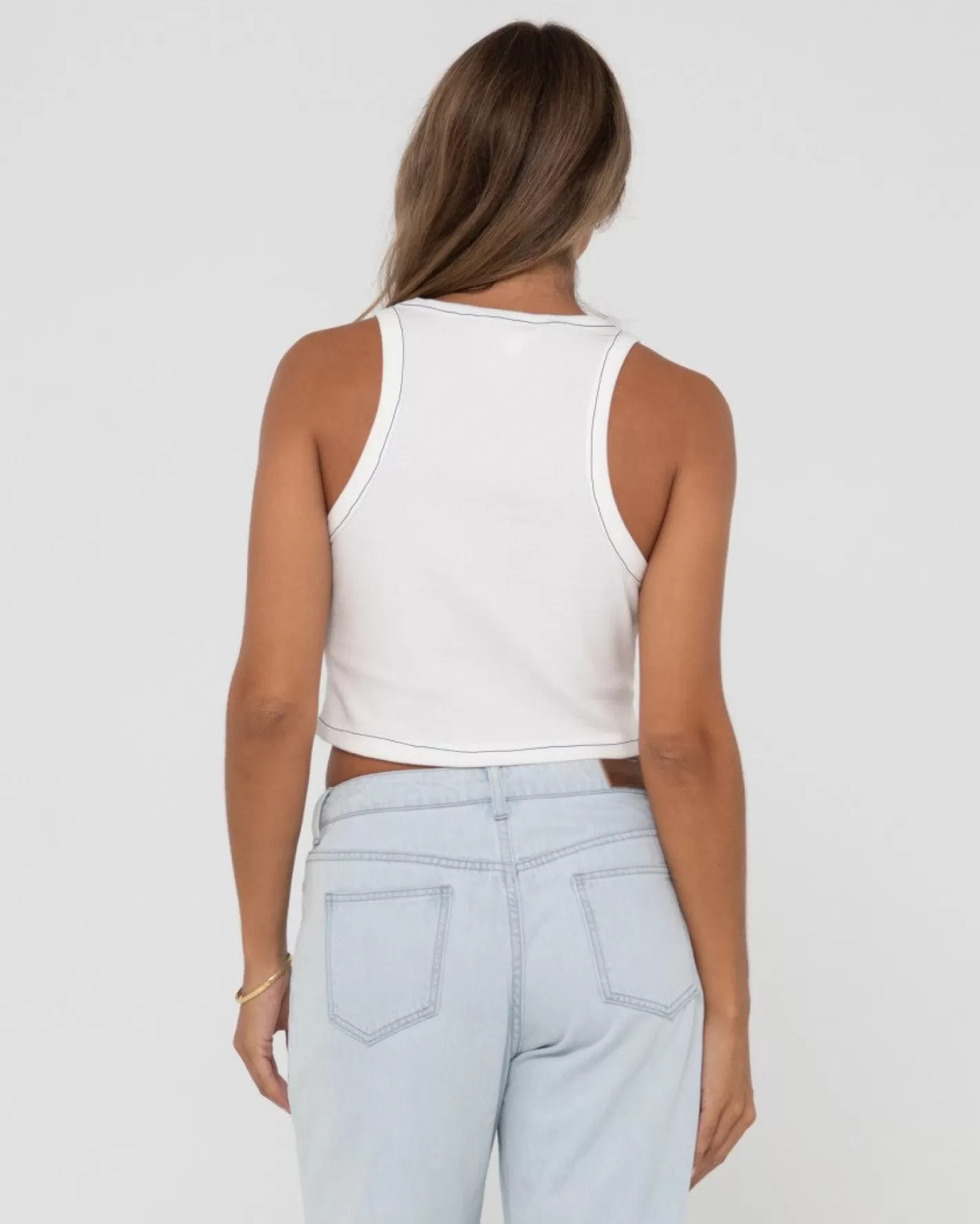 Mujer Rusty Camiseta Sin Mangas Con Grafico En Contraste