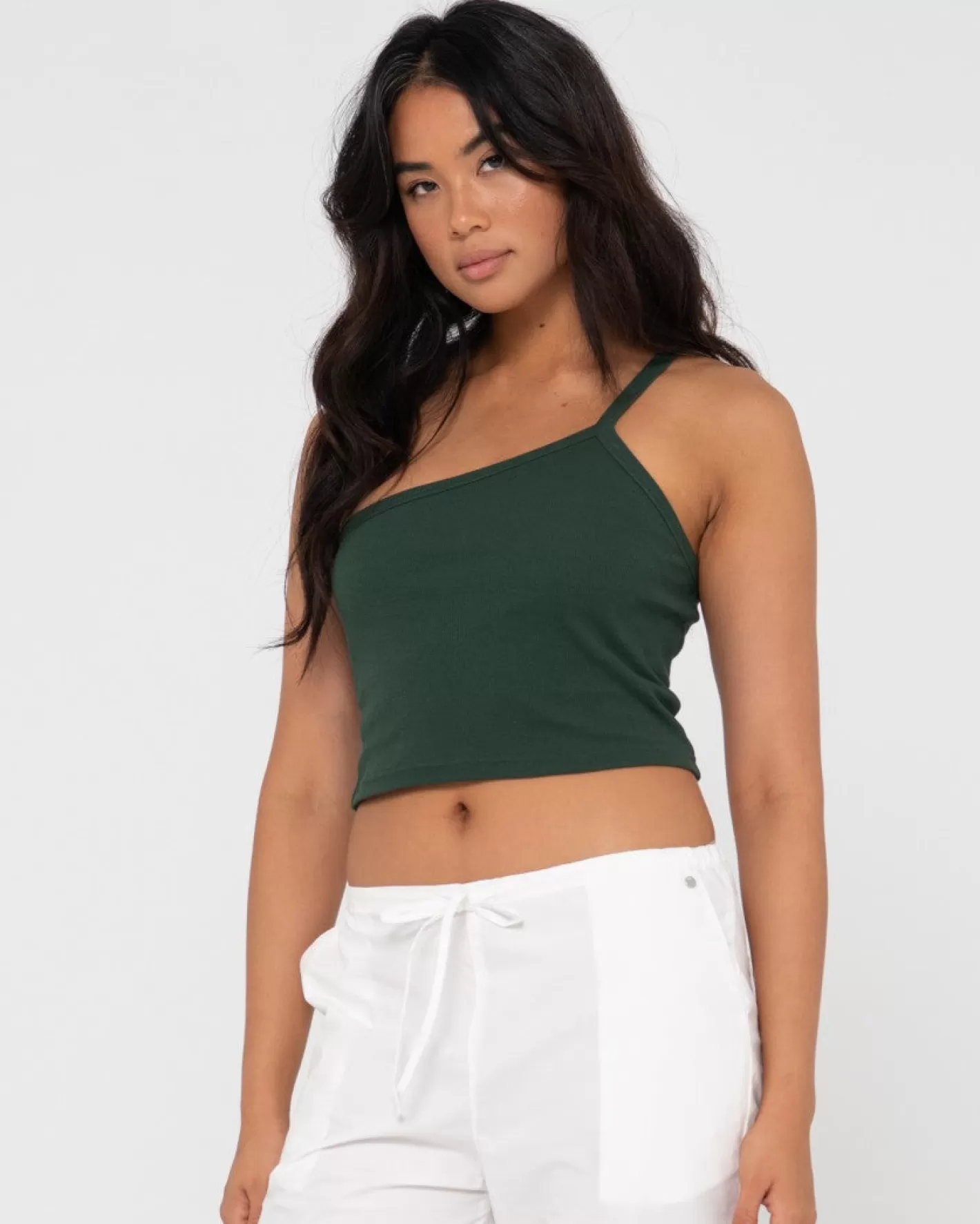Mujer Rusty Camiseta Sin Mangas Con Un Solo Hombro En Todas Partes