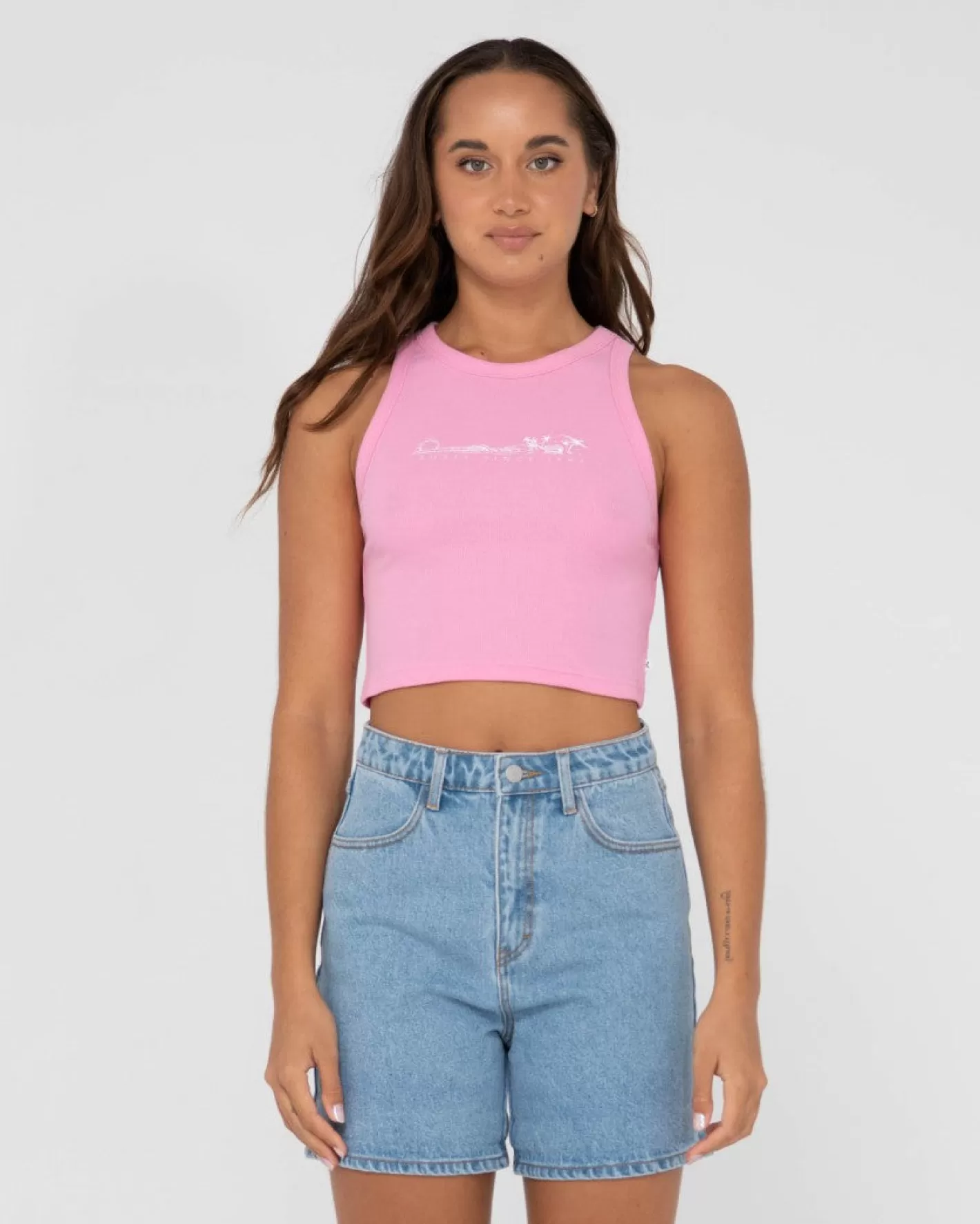 Mujer Rusty Camiseta Sin Mangas Island Life Racer