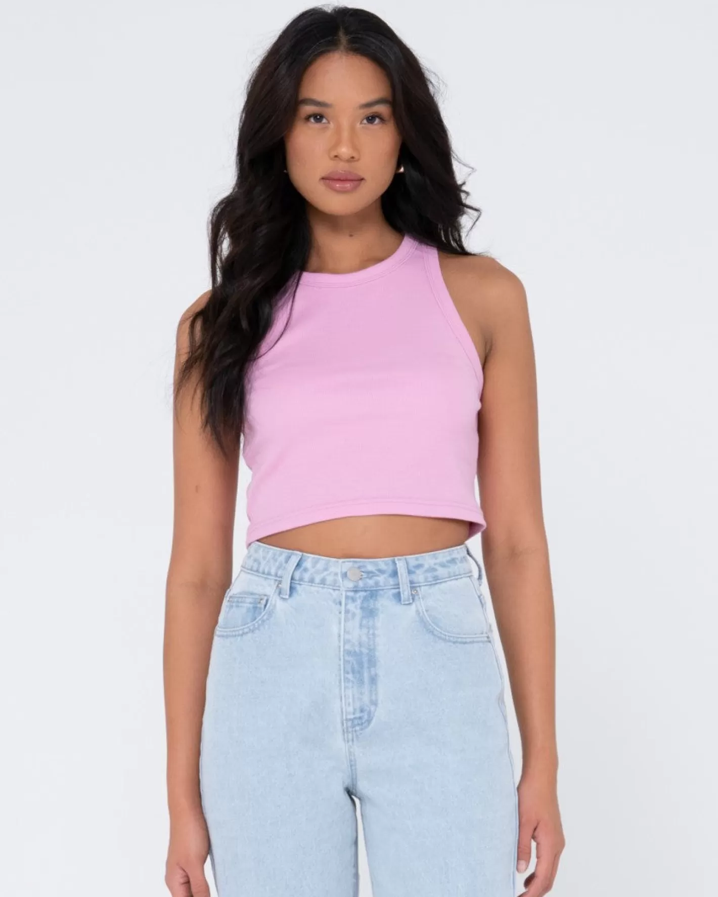 Mujer Rusty Camiseta Sin Mangas Racer En Blanco