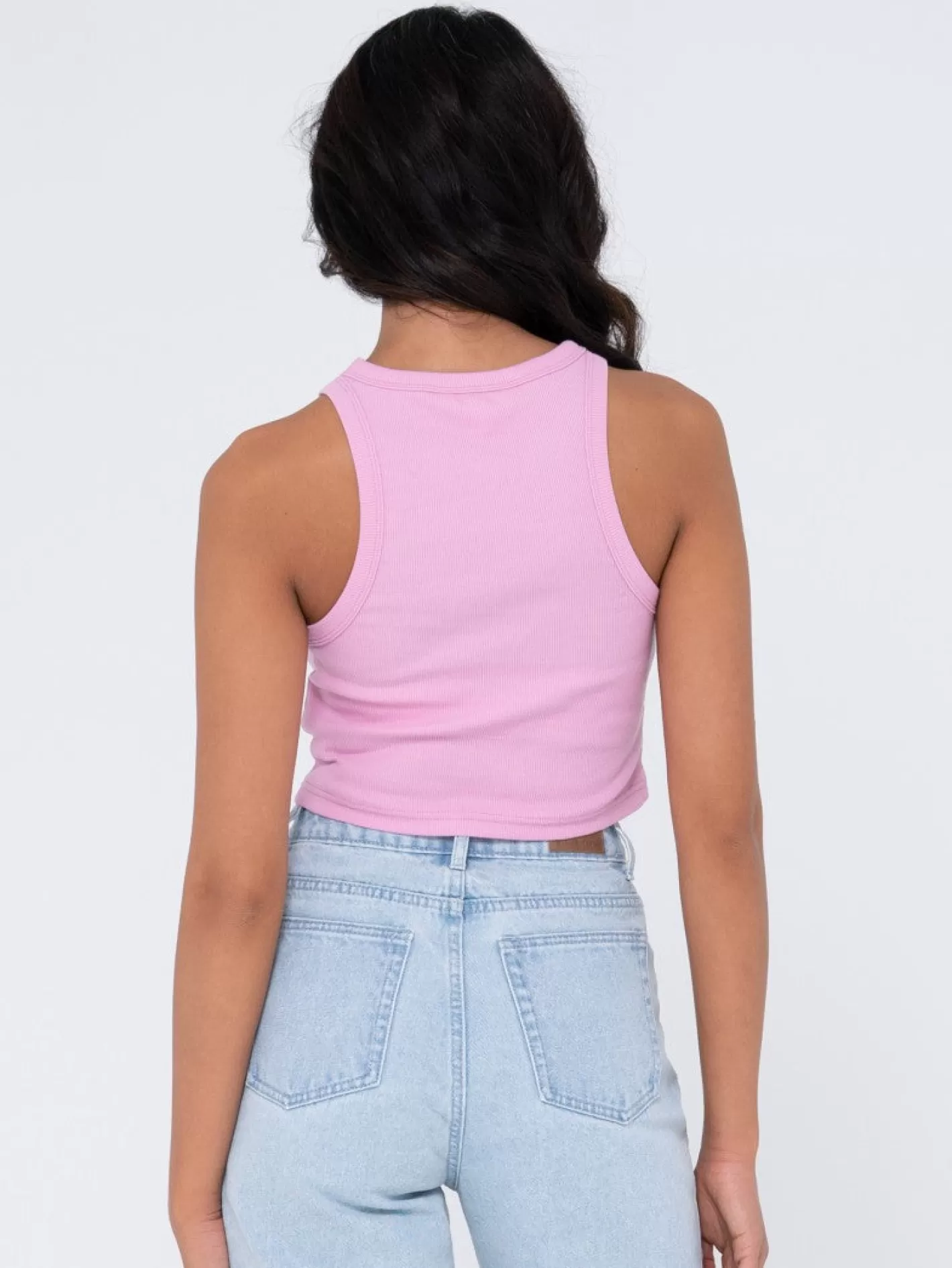 Mujer Rusty Camiseta Sin Mangas Racer En Blanco