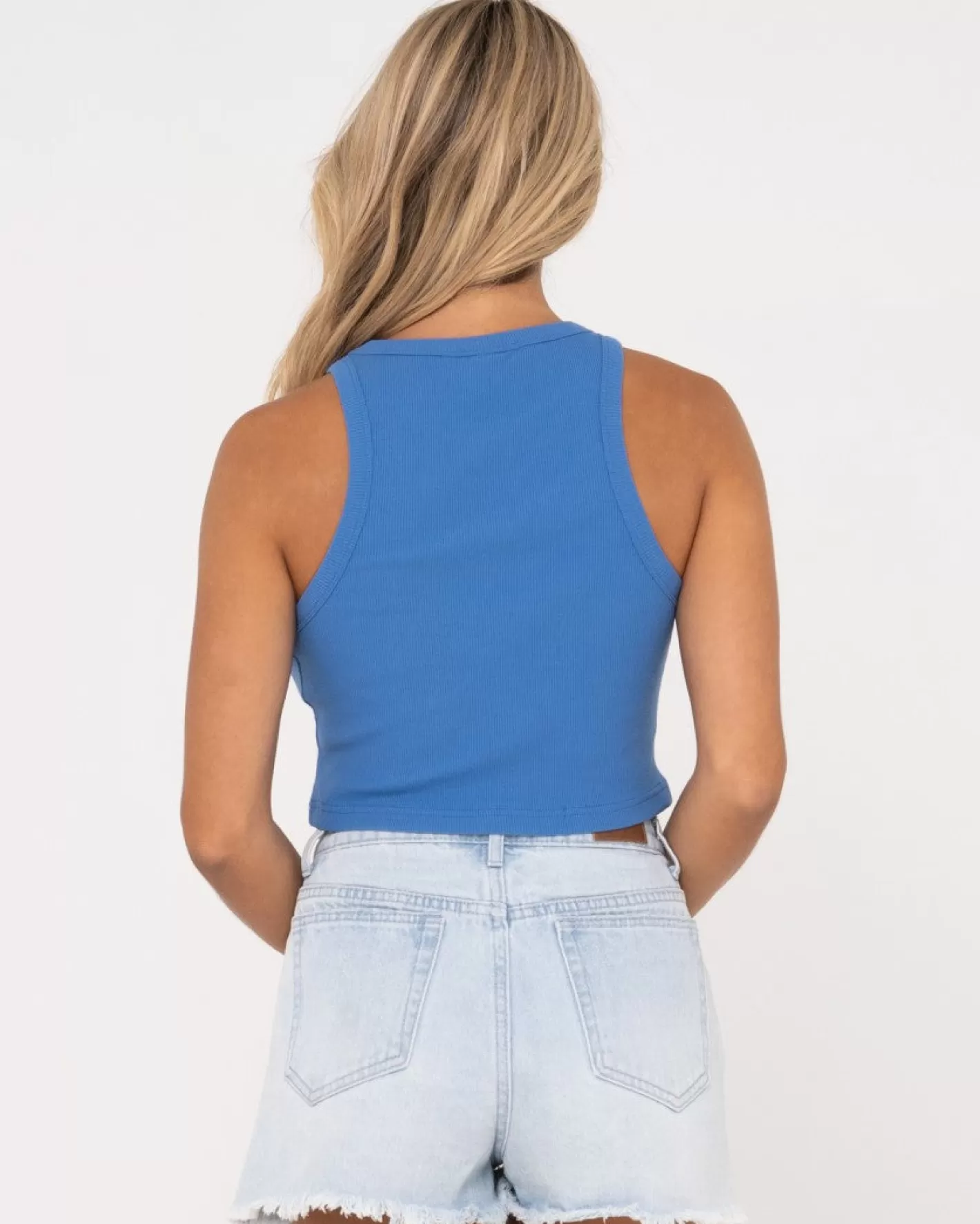 Mujer Rusty Camiseta Sin Mangas Racer En Blanco