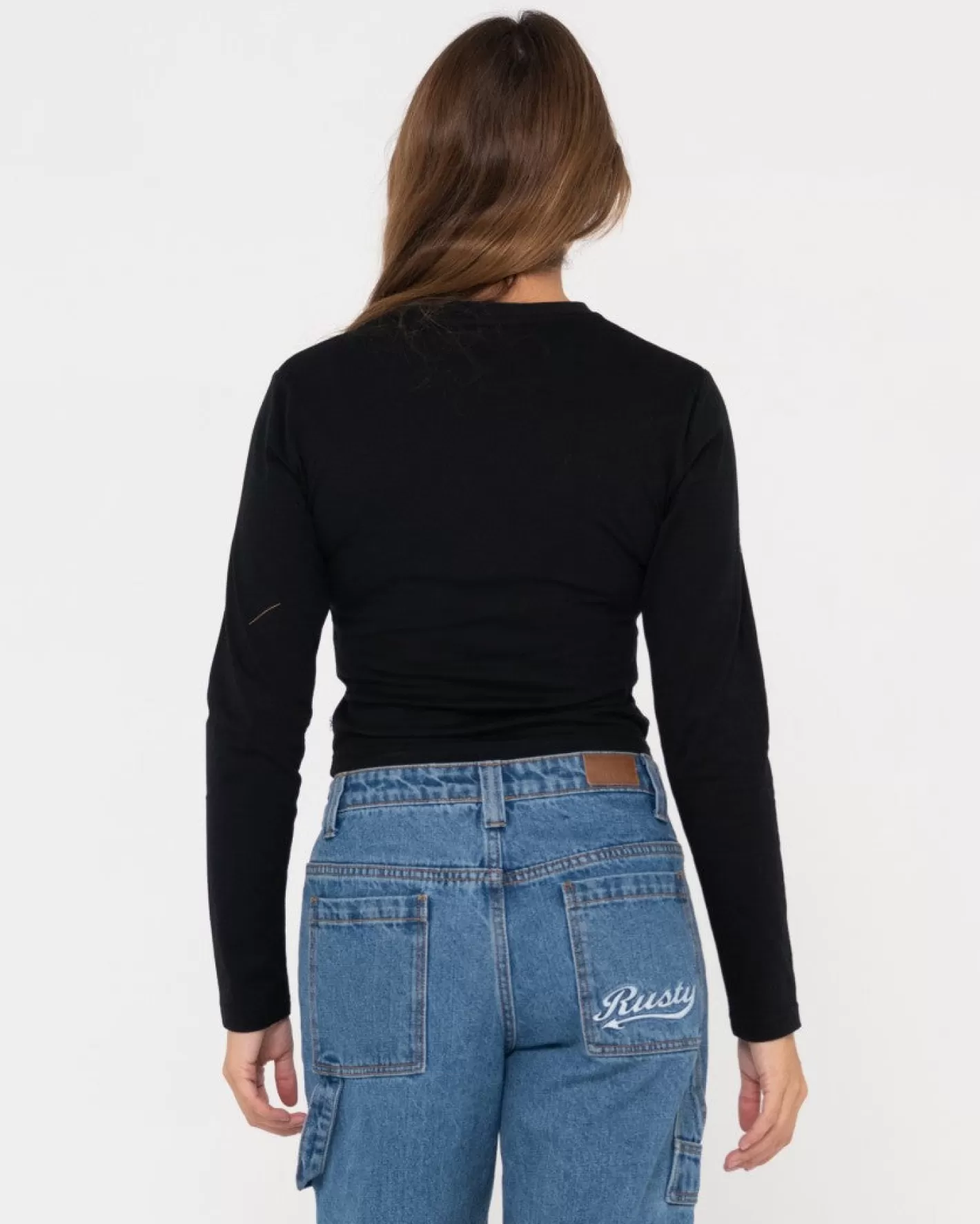 Mujer Rusty Camiseta Skimmer De Manga Larga De Blanks