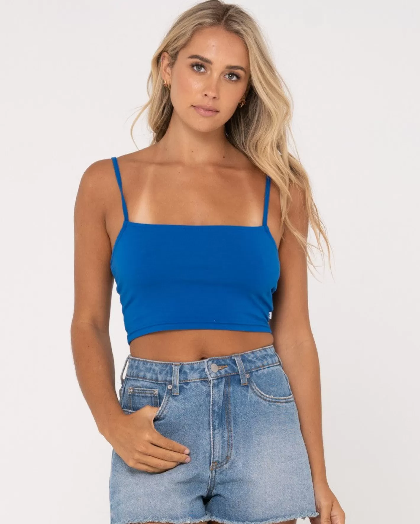Mujer Rusty Camisola Ajustada De Blanks