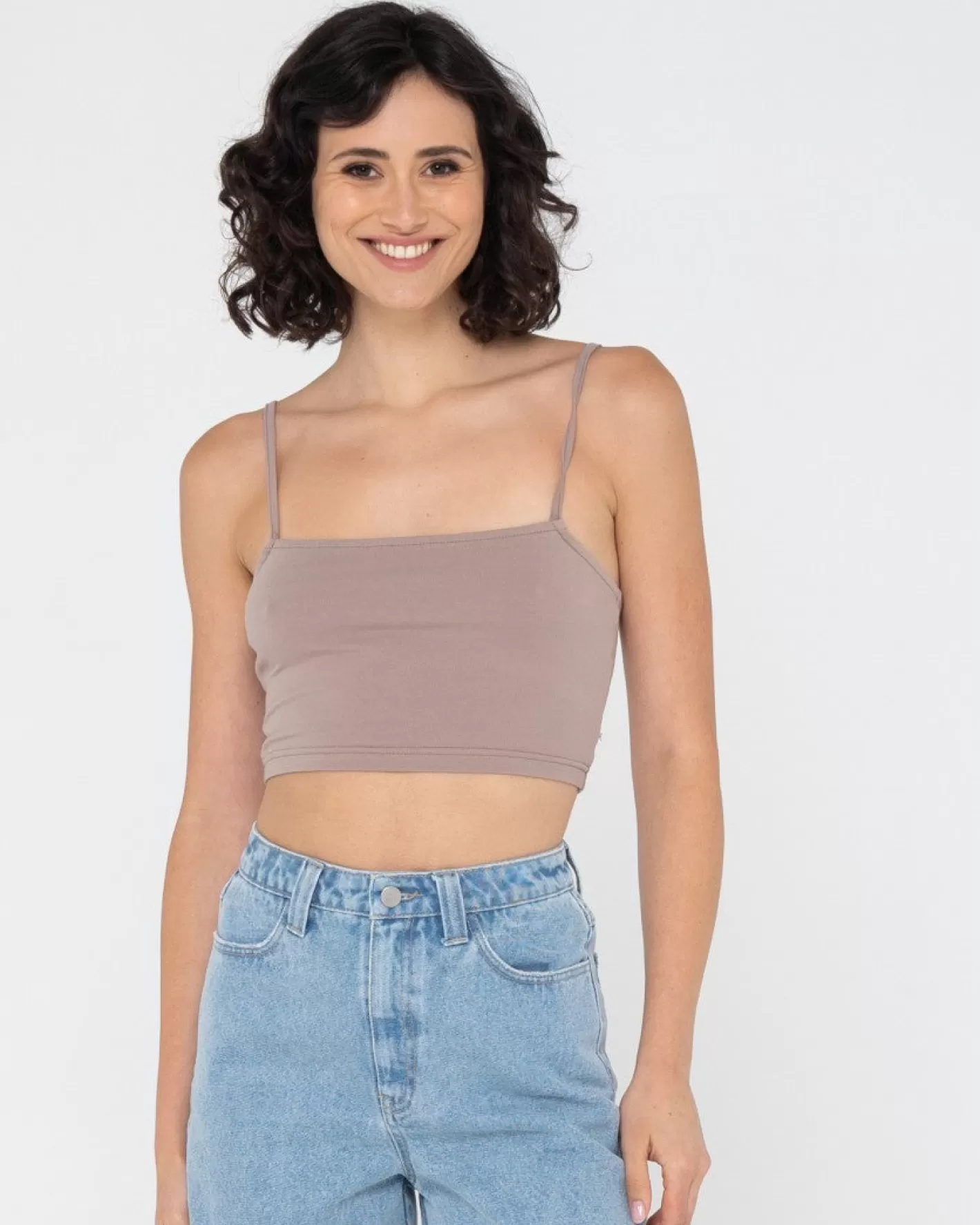 Mujer Rusty Camisola Ajustada De Blanks