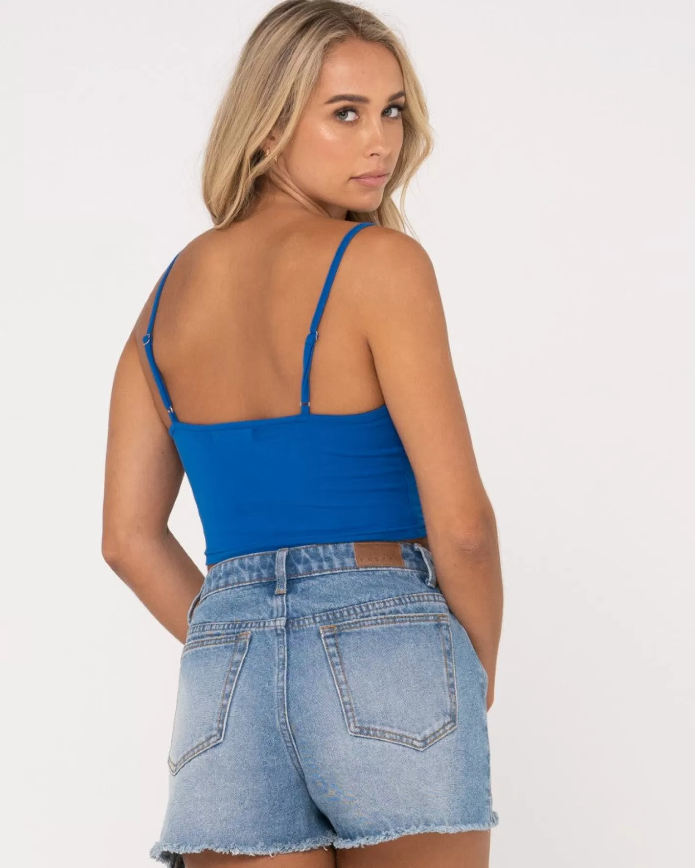 Mujer Rusty Camisola Ajustada De Blanks