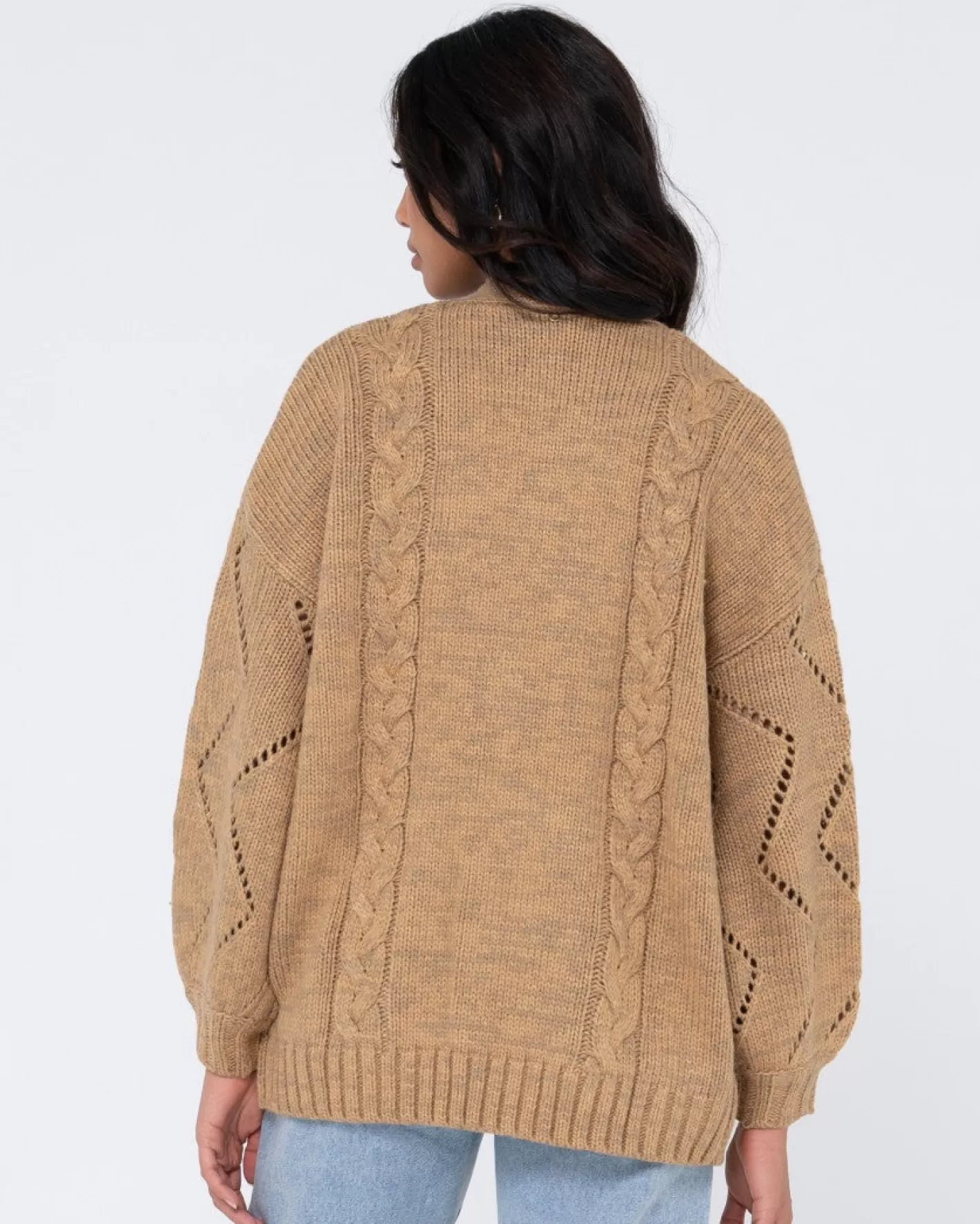 Mujer Rusty Cardigan De Punto De Ajuste Relajado Rossie
