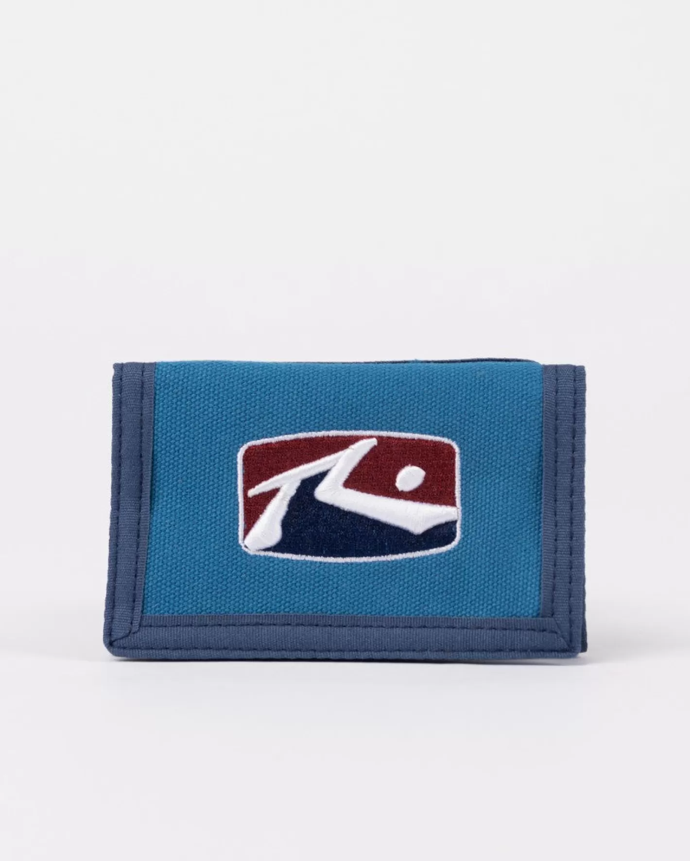 Hombre Rusty Cartera Con Velcro Bordado Y Empalme