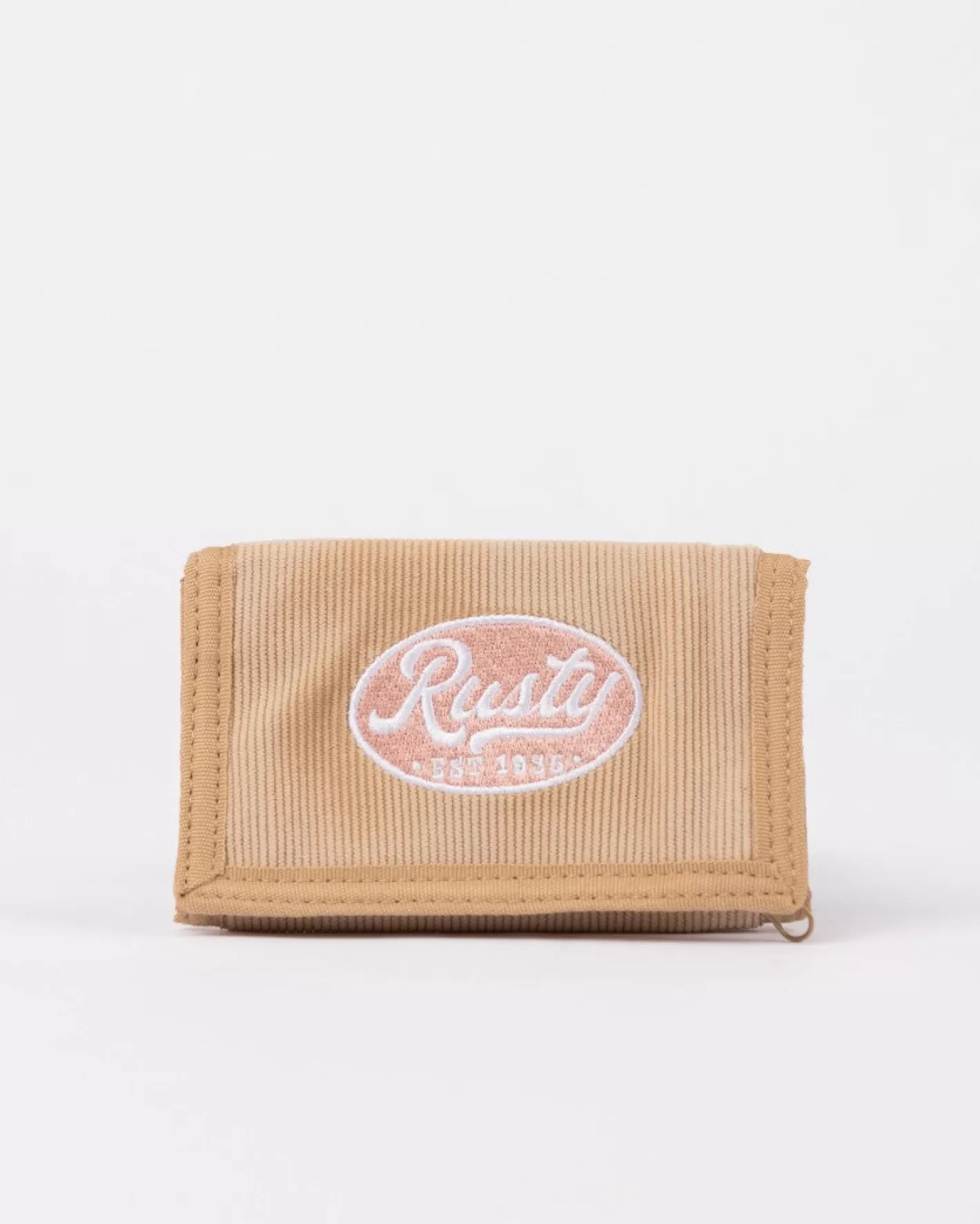 Mujer Rusty Cartera De Cordon Bordada De Tres Pliegues Pit Stop