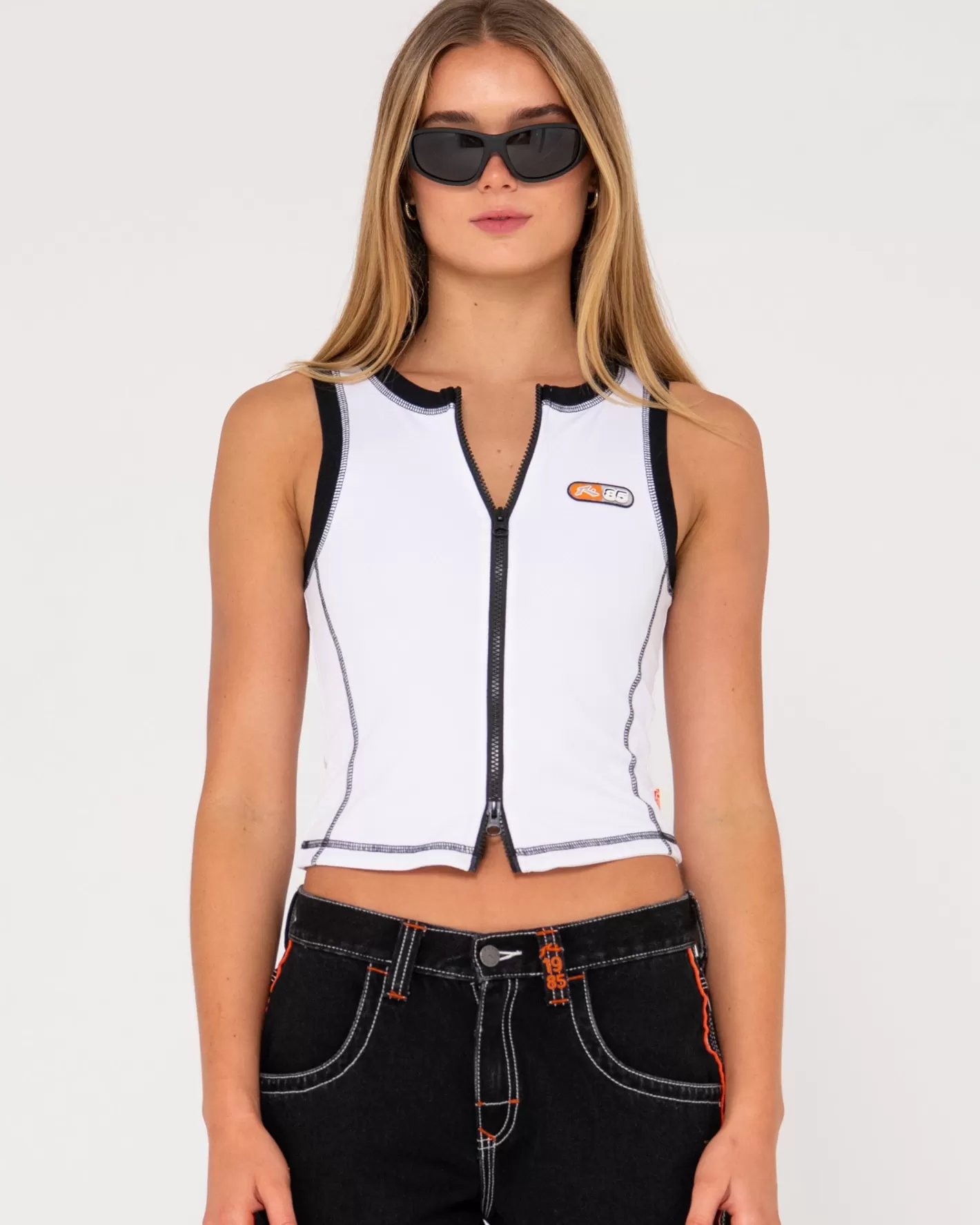 Mujer Rusty Chaleco Con Cremallera Fletcher