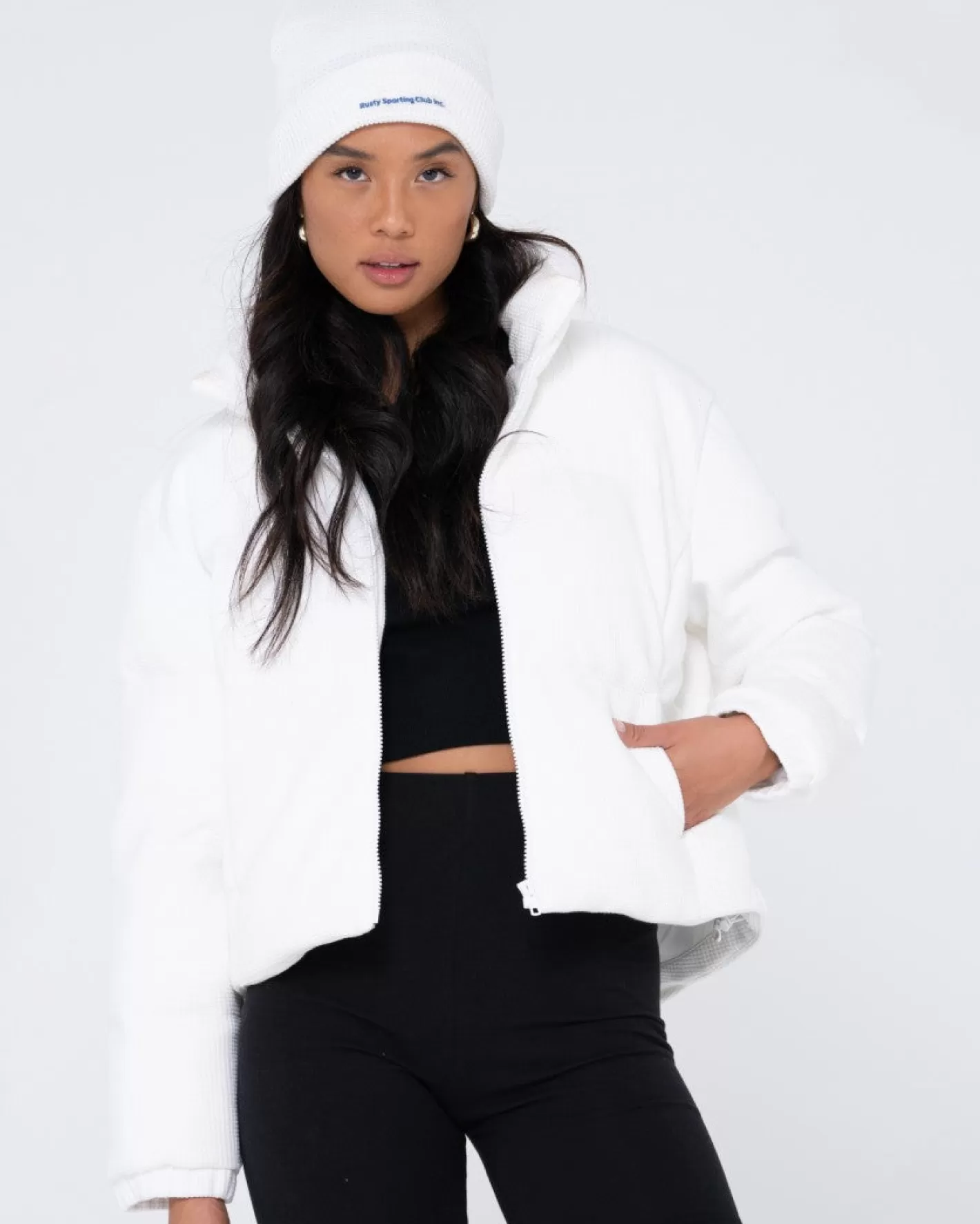 Mujer Rusty Chaqueta Acolchada Sola