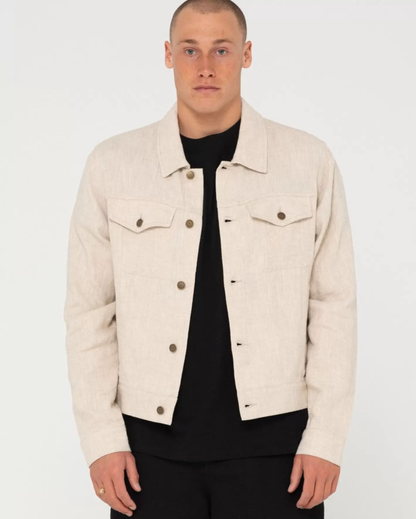 Hombre Rusty Chaqueta Estilo Camionero De Ramio