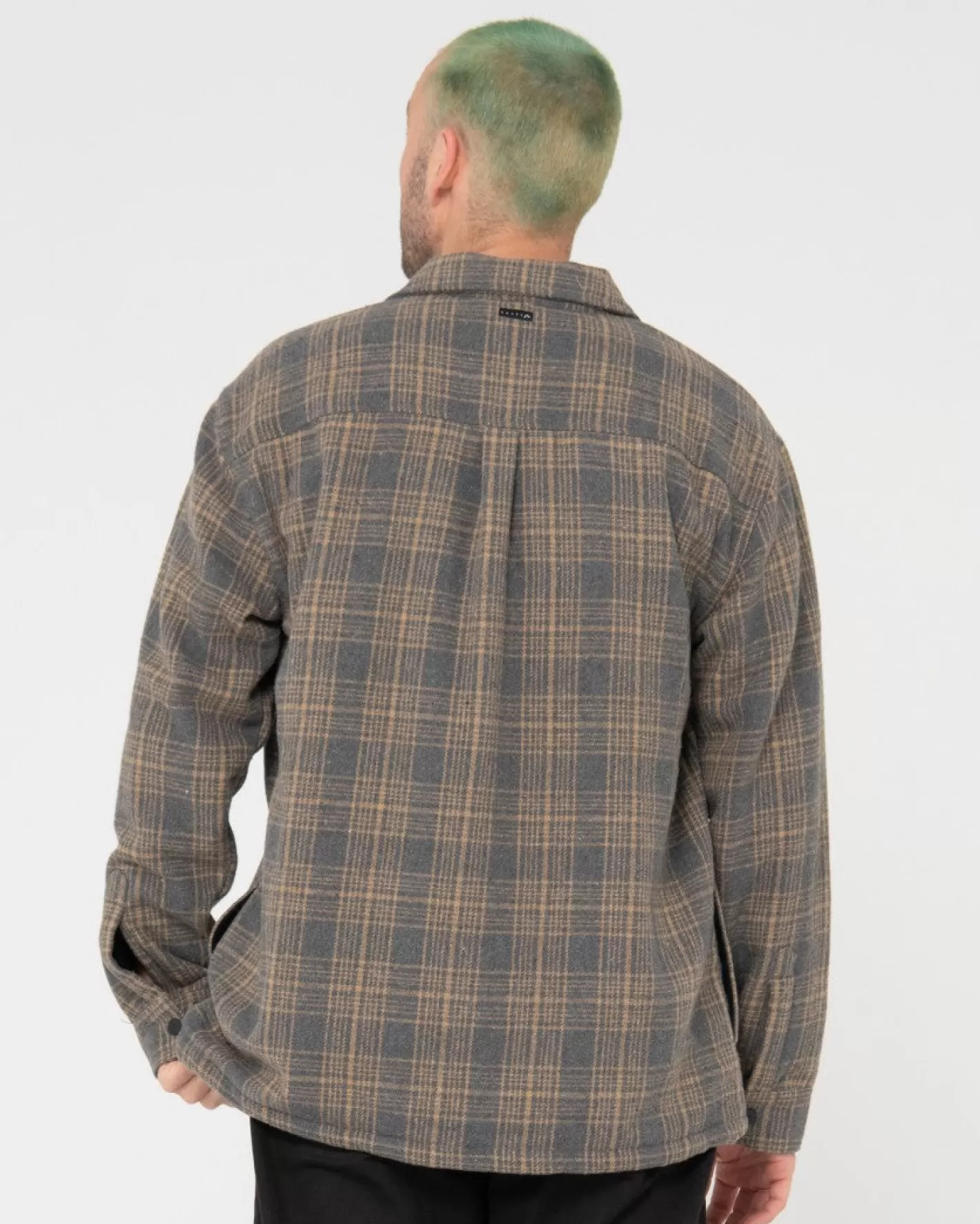 Hombre Rusty Chaqueta Tejida A Cuadros Con Cremallera Woodchuck
