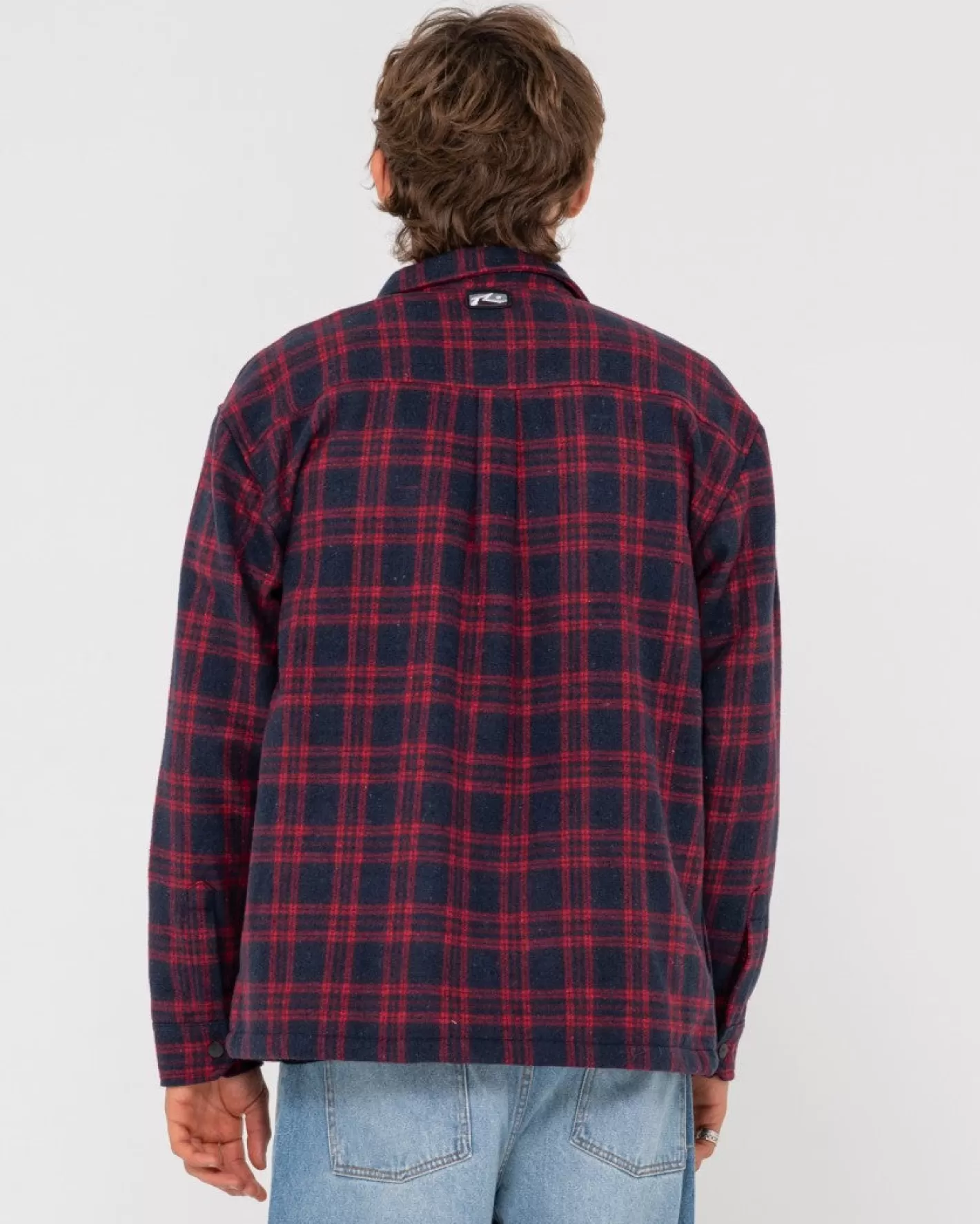 Hombre Rusty Chaqueta Tejida A Cuadros Con Cremallera Woodchuck
