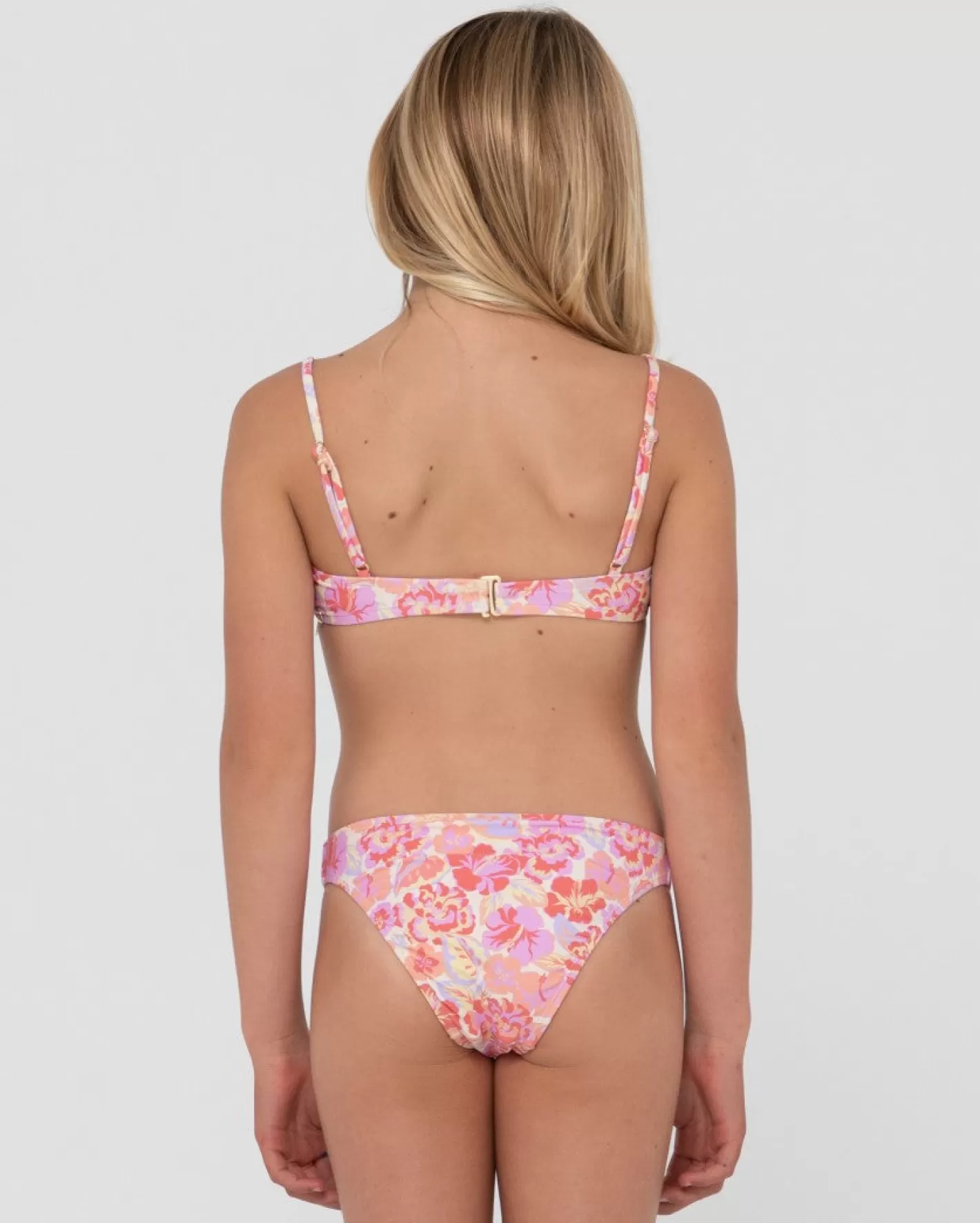 Niños Rusty Conjunto De Bikini Rio Hibiscus Estampado Ninas