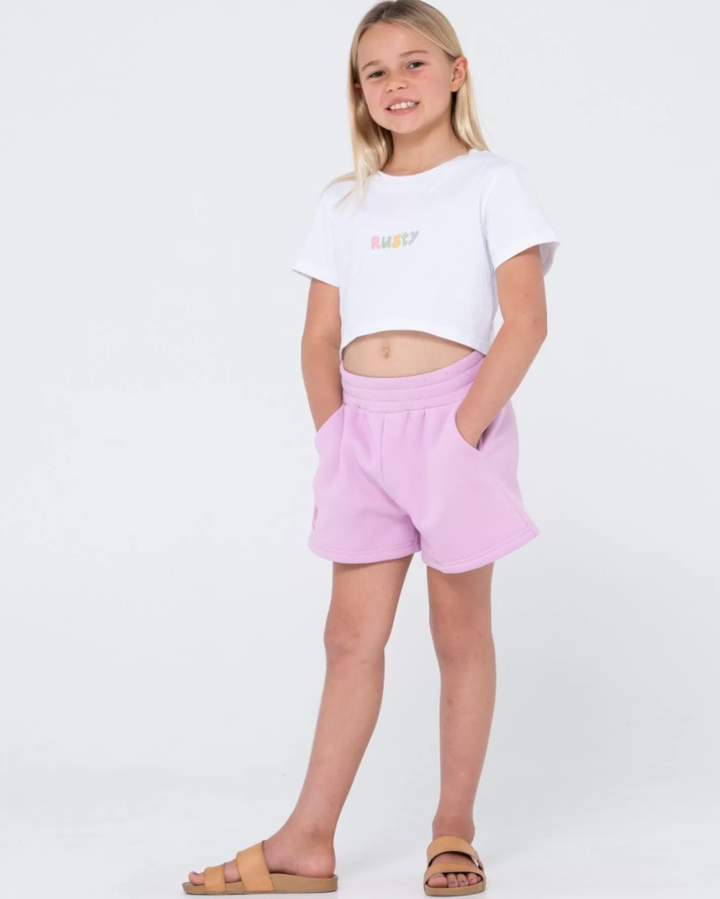 Niños Rusty Elige Tu Futuro Pantalon Corto Polar Para Ninas