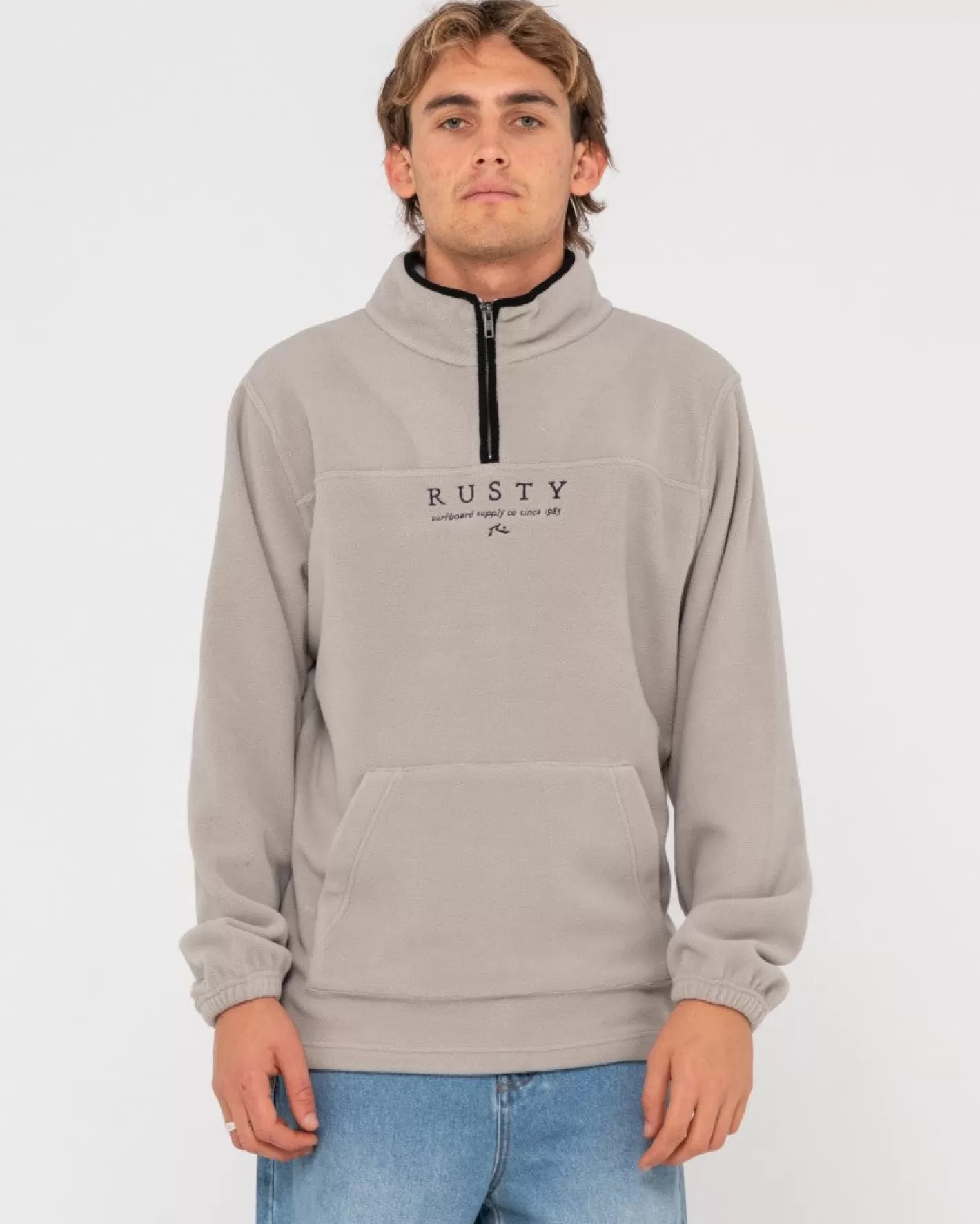 Hombre Rusty Forro Polar Con Cremallera De 1/4 Big Bang