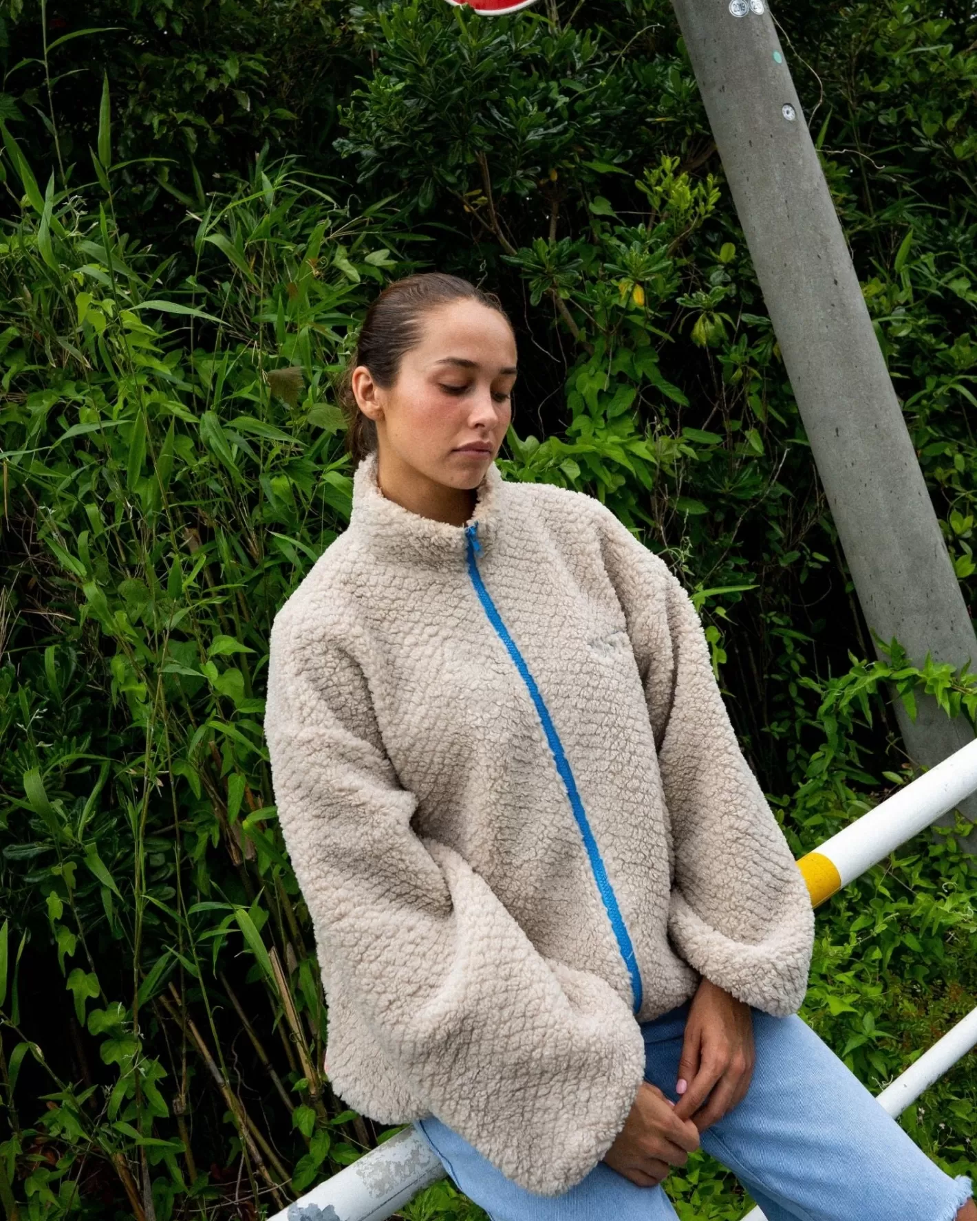 Mujer Rusty Forro Polar Con Cremallera Ollie Sherpa
