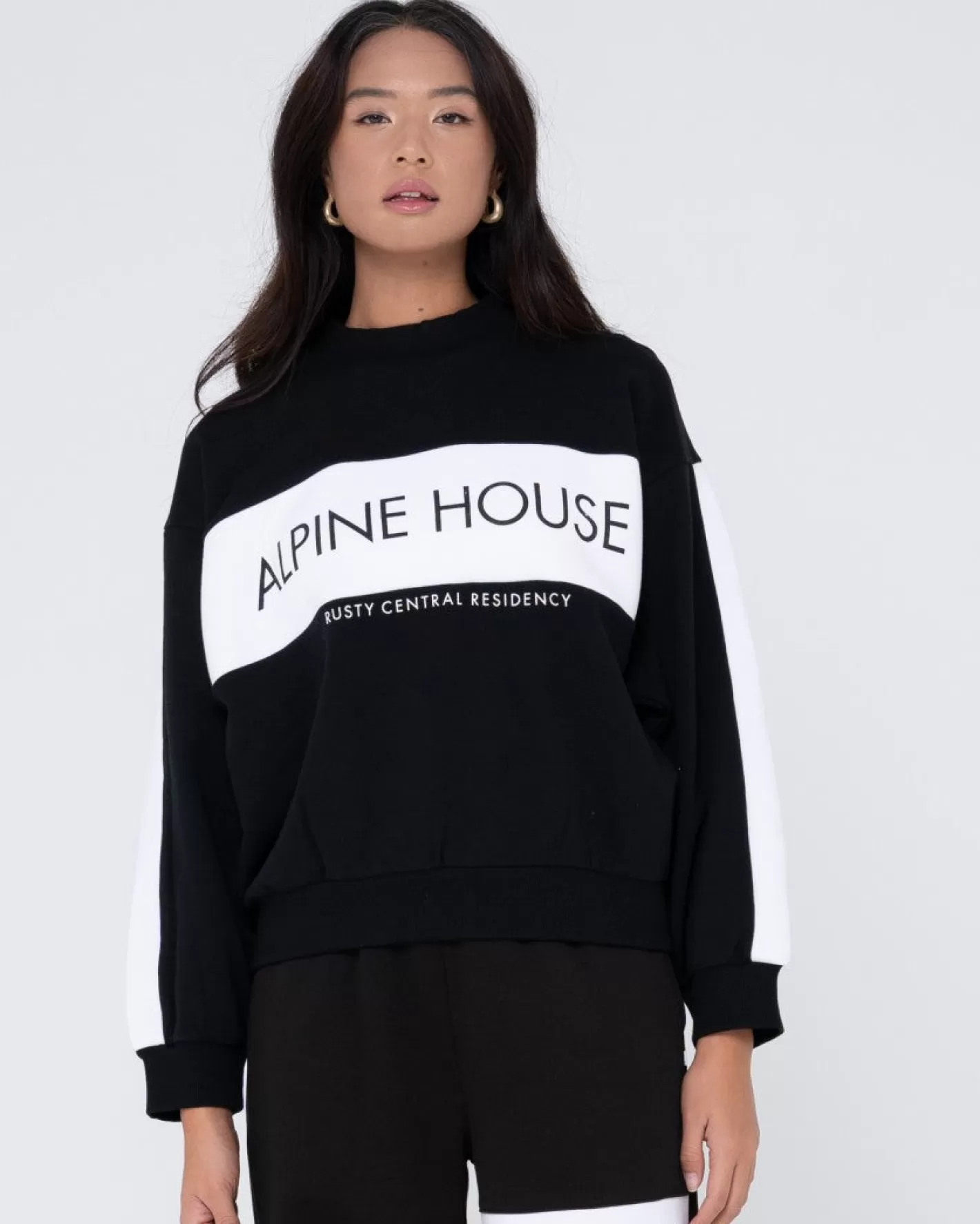 Mujer Rusty Forro Polar Extragrande Con Cuello Redondo Alpine House
