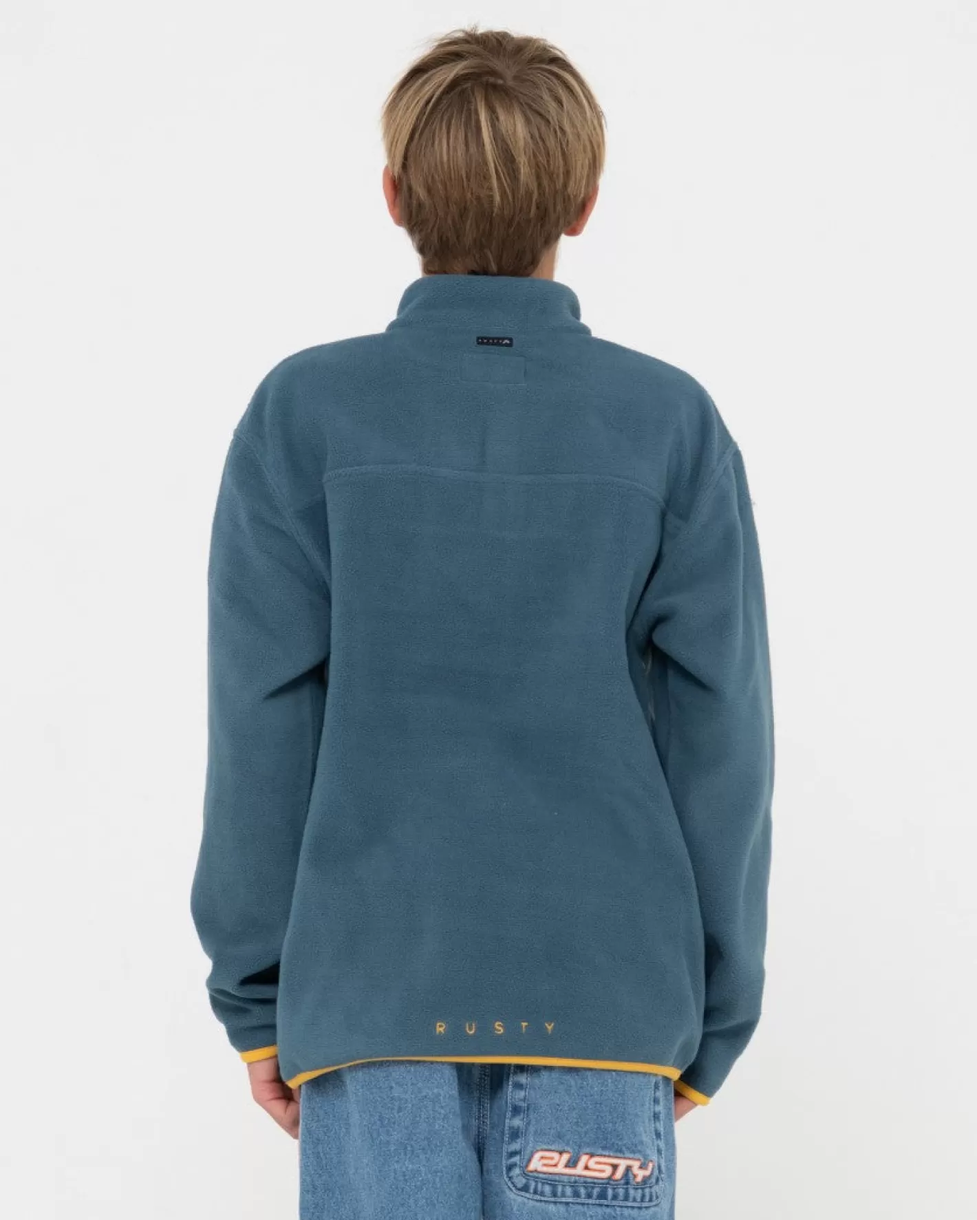 Niños Rusty Forro Polar Polarizado Con Cremallera De 1/4 Para Nino