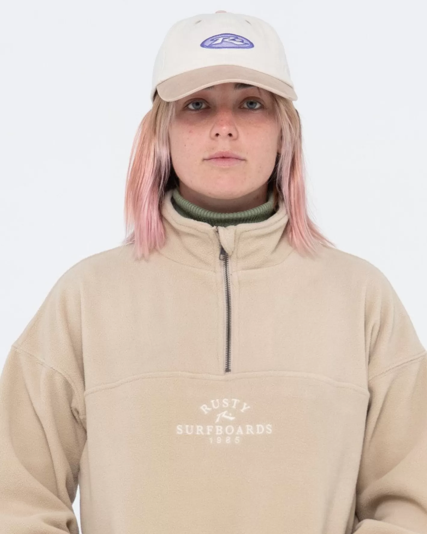 Mujer Rusty Gorra Ajustable Con Bordado Lateral