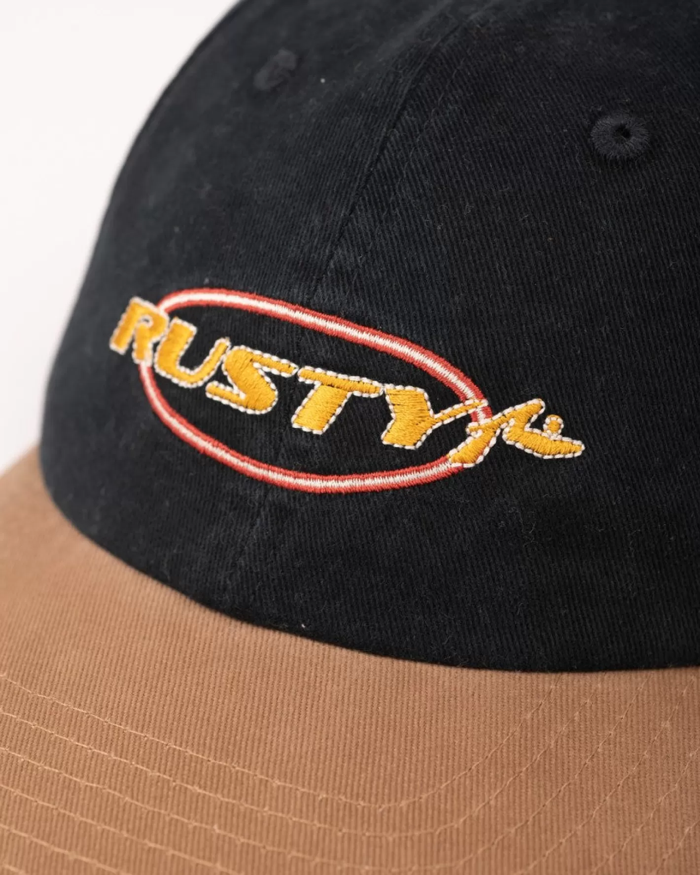 Hombre Rusty Gorra De Papa Bordada Con Lavado Vintage De Blind Turn