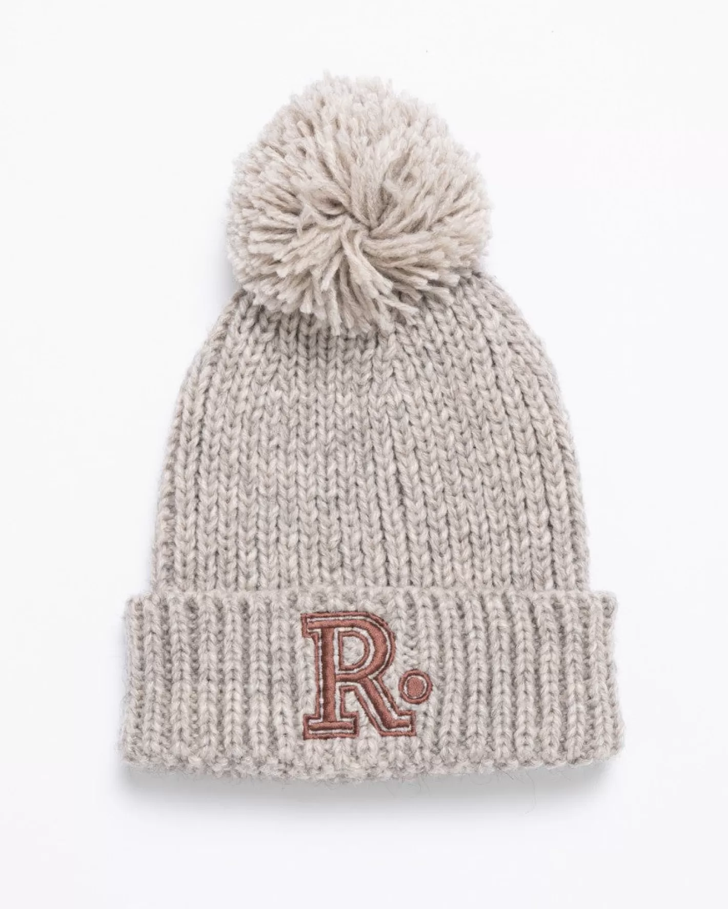 Mujer Rusty Gorro Con Pompon Bordado Academy