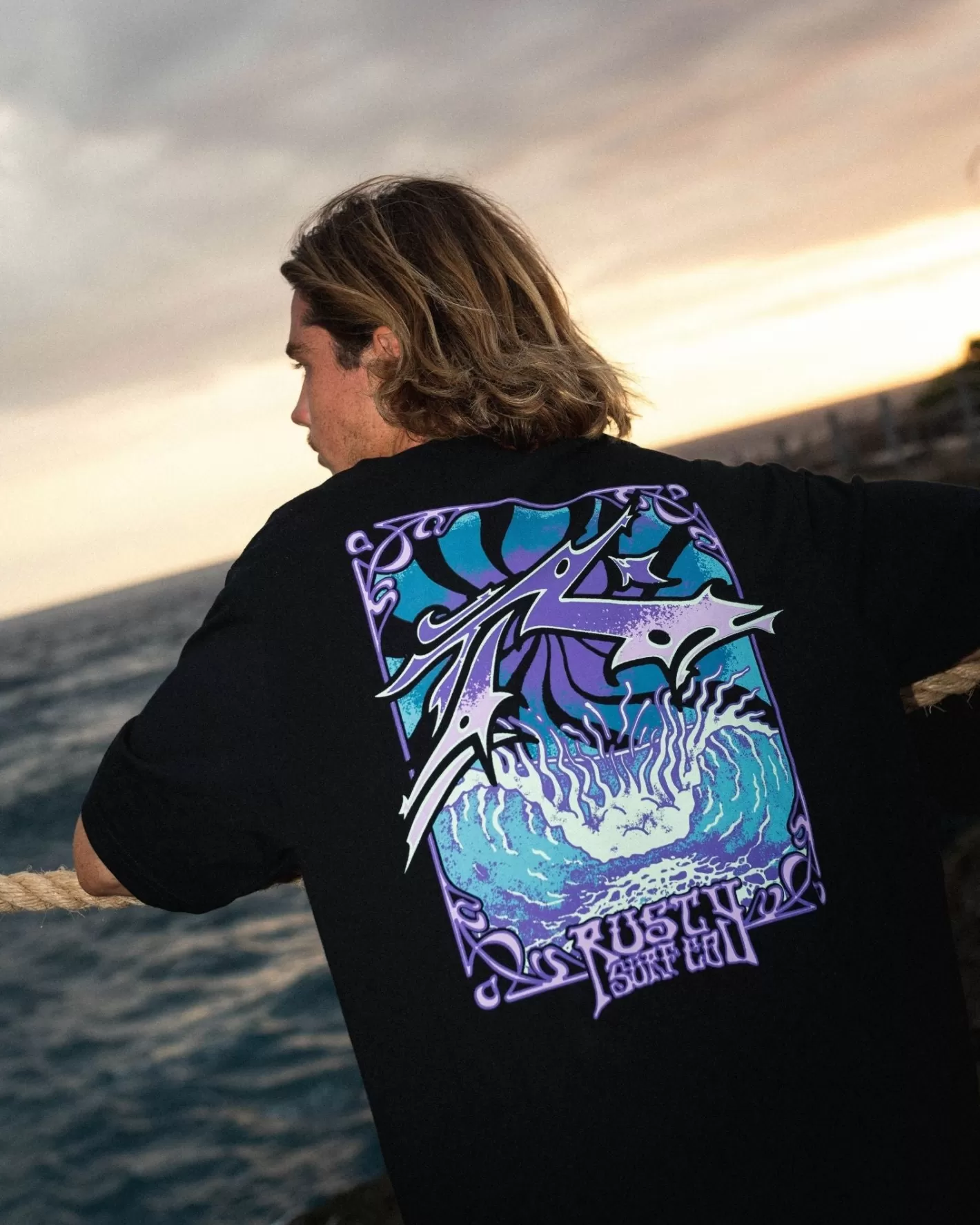 Hombre Rusty Gr8Ful Camiseta Grafica De Manga Corta H8Ful
