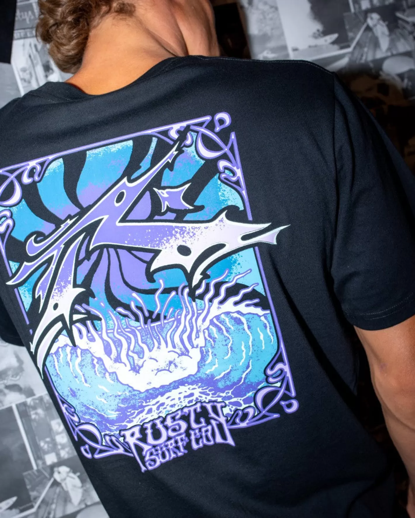 Hombre Rusty Gr8Ful Camiseta Grafica De Manga Corta H8Ful