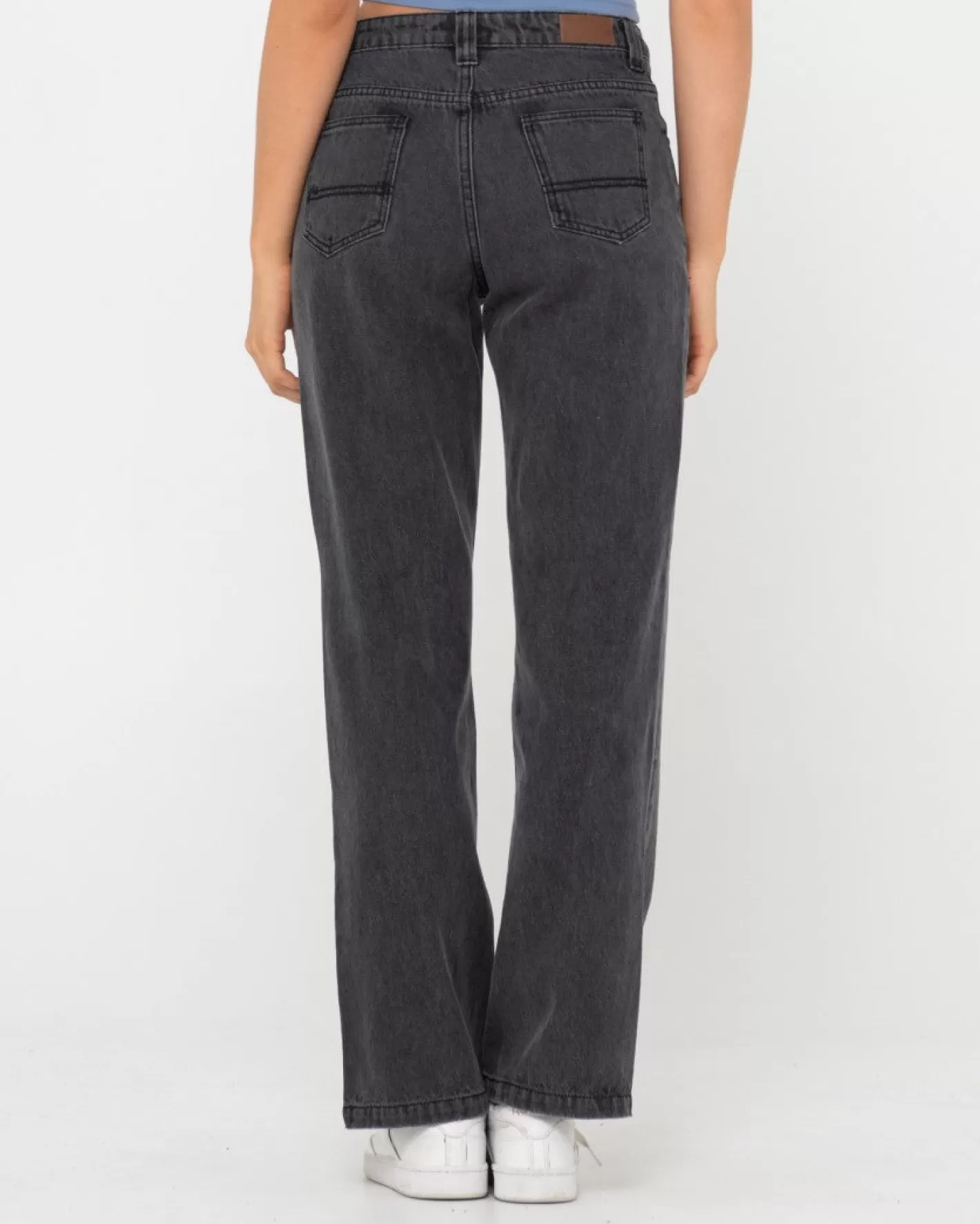 Mujer Rusty Jean De Mezclilla Recto De Talle Bajo
