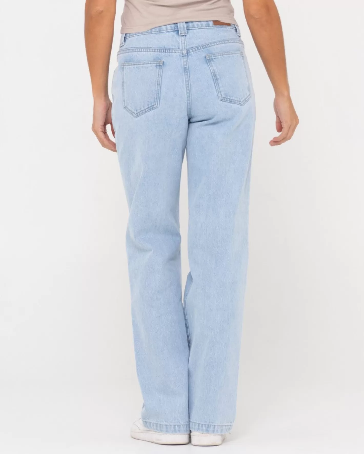 Mujer Rusty Jean De Mezclilla Recto De Talle Bajo