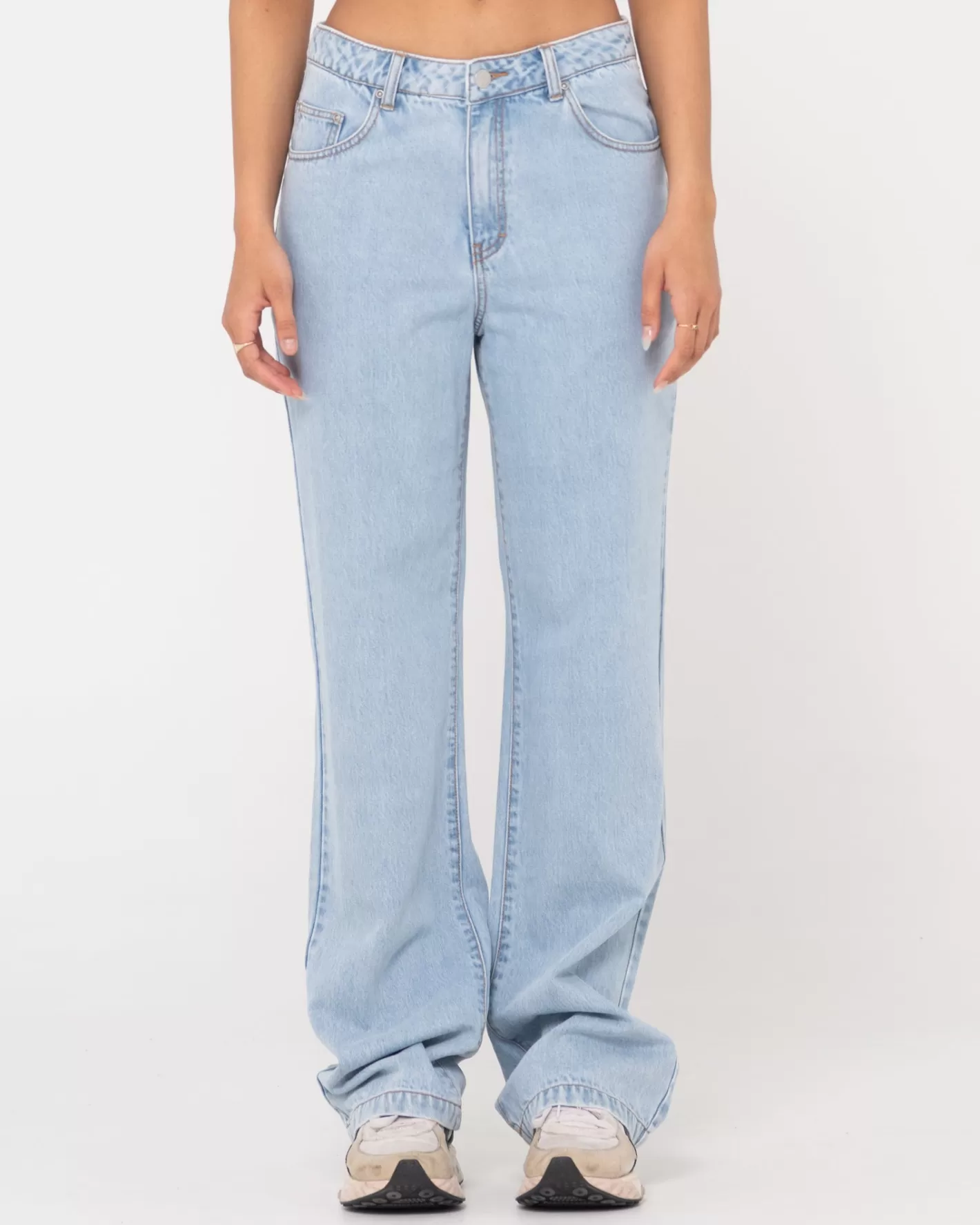 Mujer Rusty Jean De Pierna Recta De Talle Medio