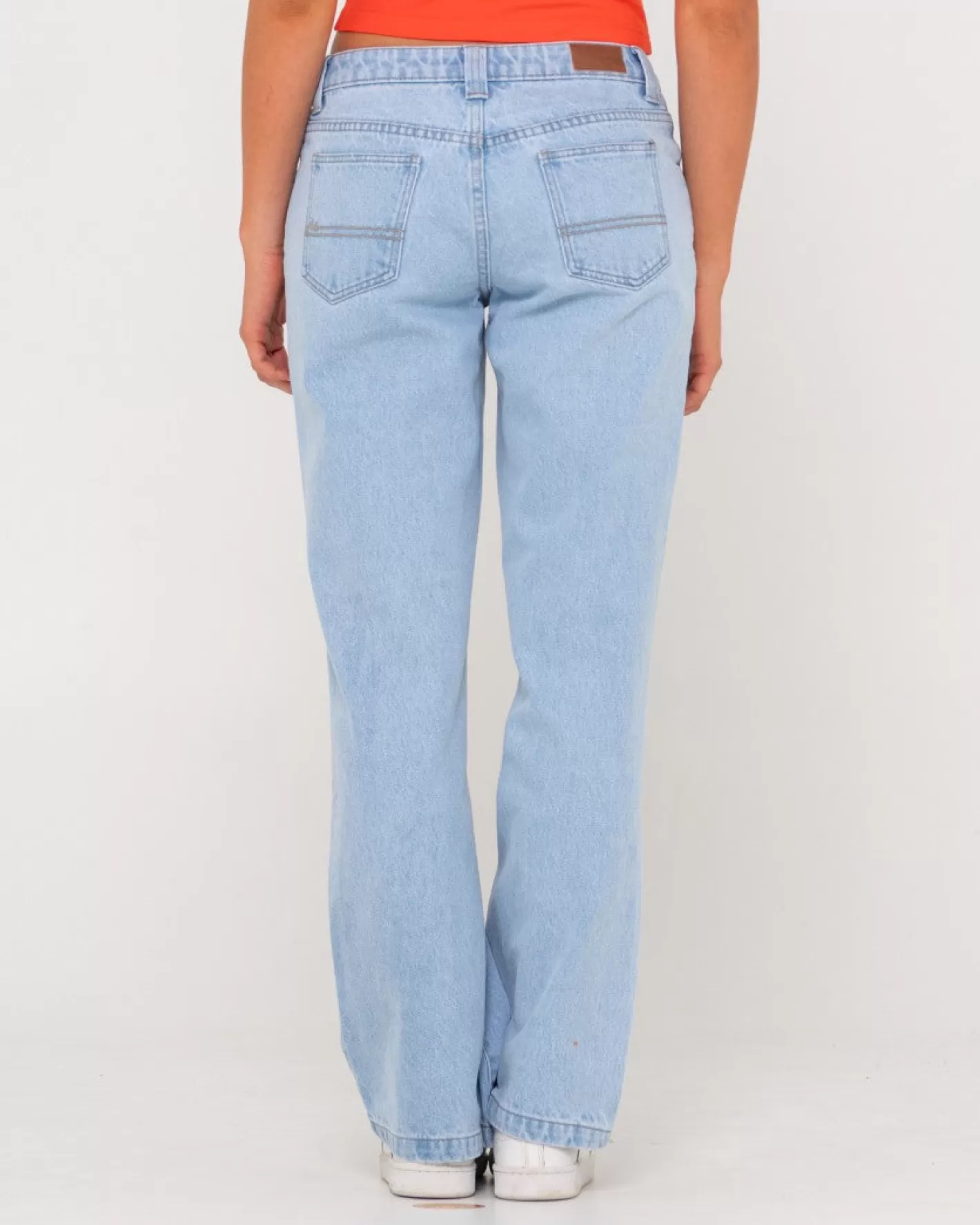 Mujer Rusty Jean De Pierna Recta De Talle Super Bajo