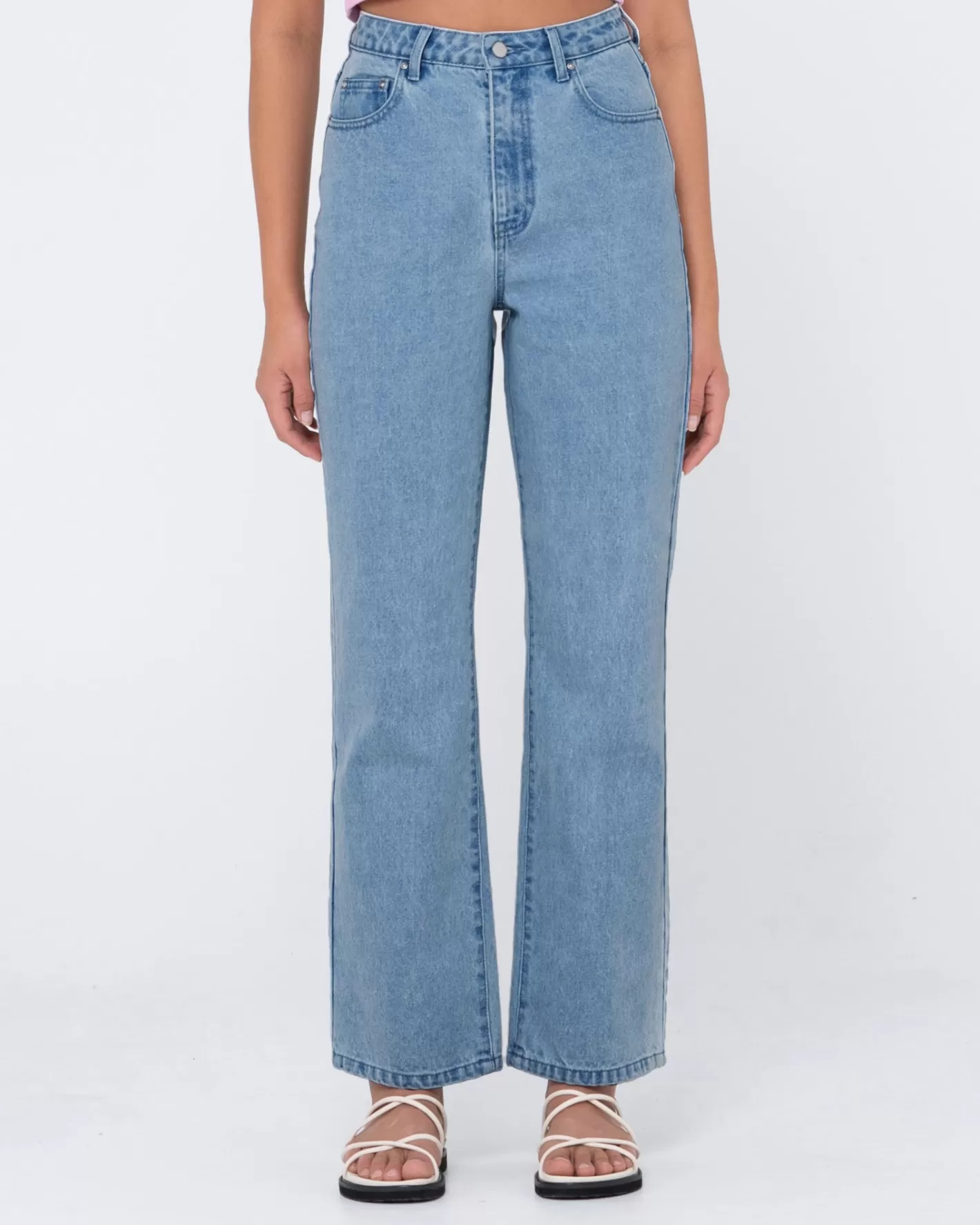 Mujer Rusty Jean Recto De Talle Alto