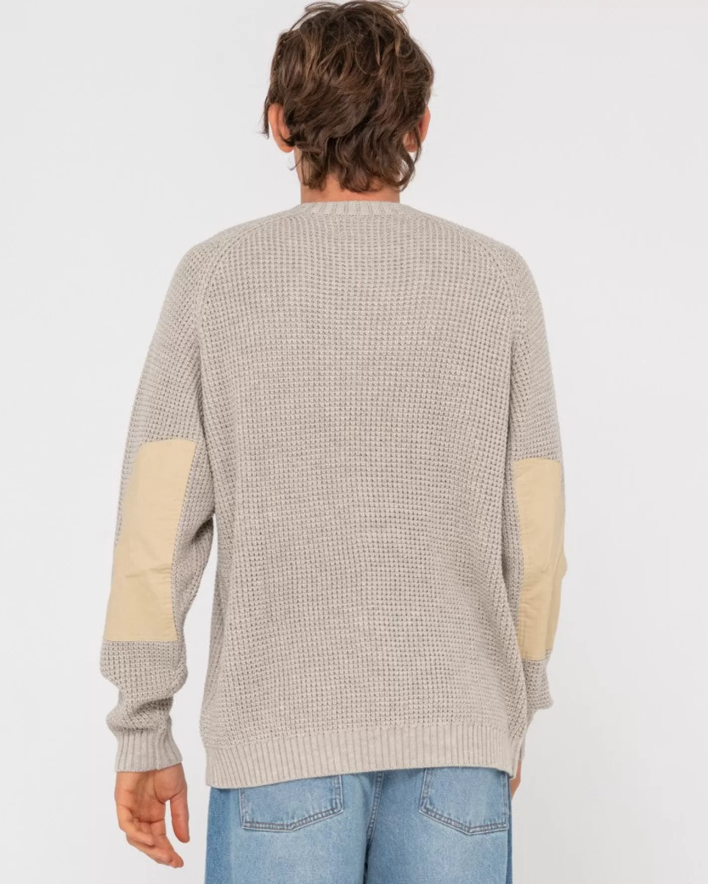 Hombre Rusty Jersey De Punto Con Cuello Redondo