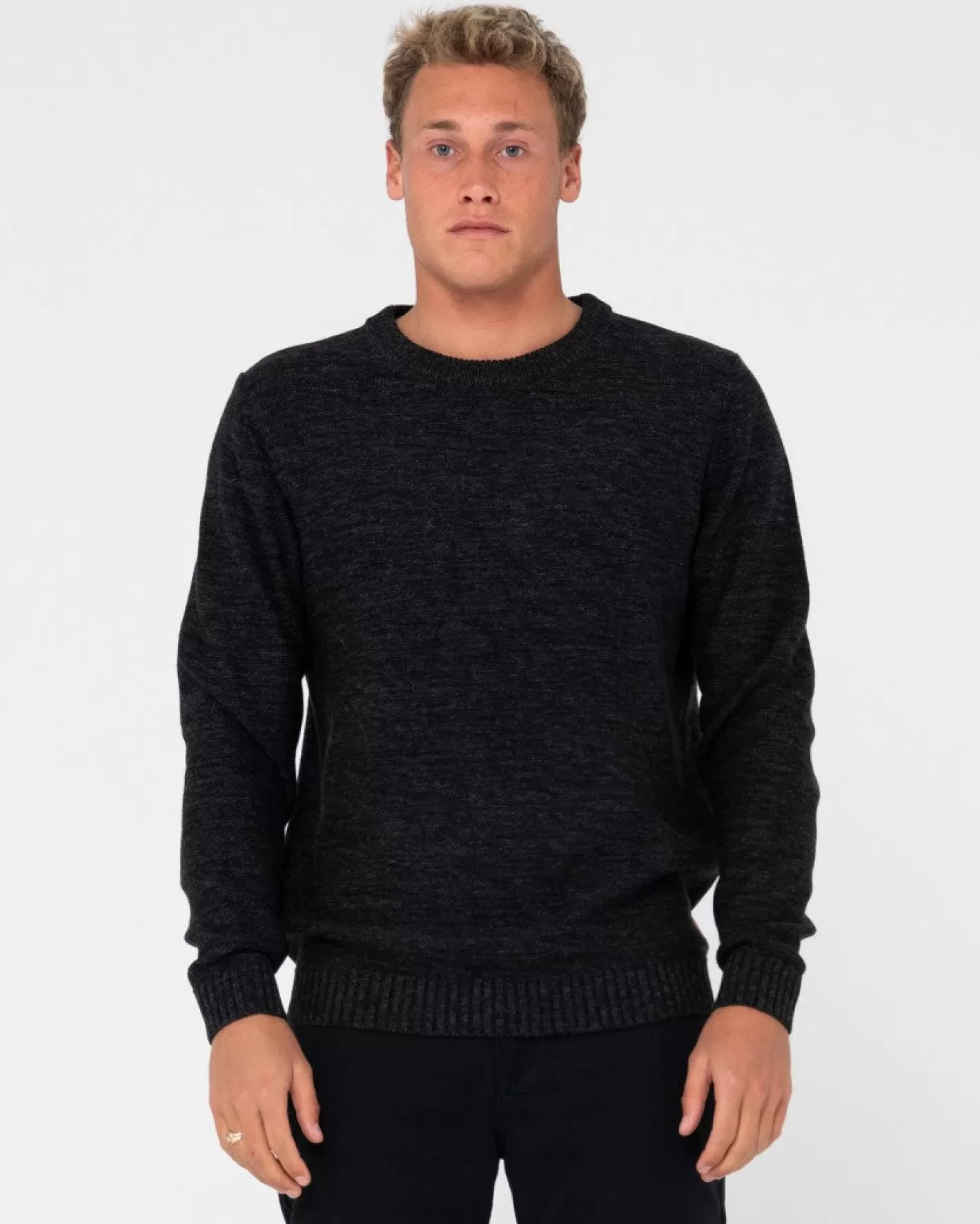 Hombre Rusty Jersey De Punto Con Cuello Redondo Skyliner