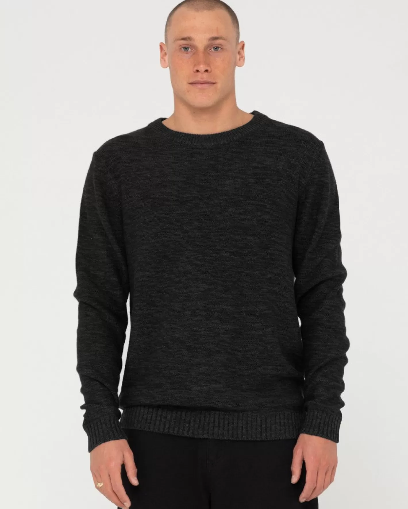 Hombre Rusty Jersey De Punto Con Cuello Redondo Skyliner