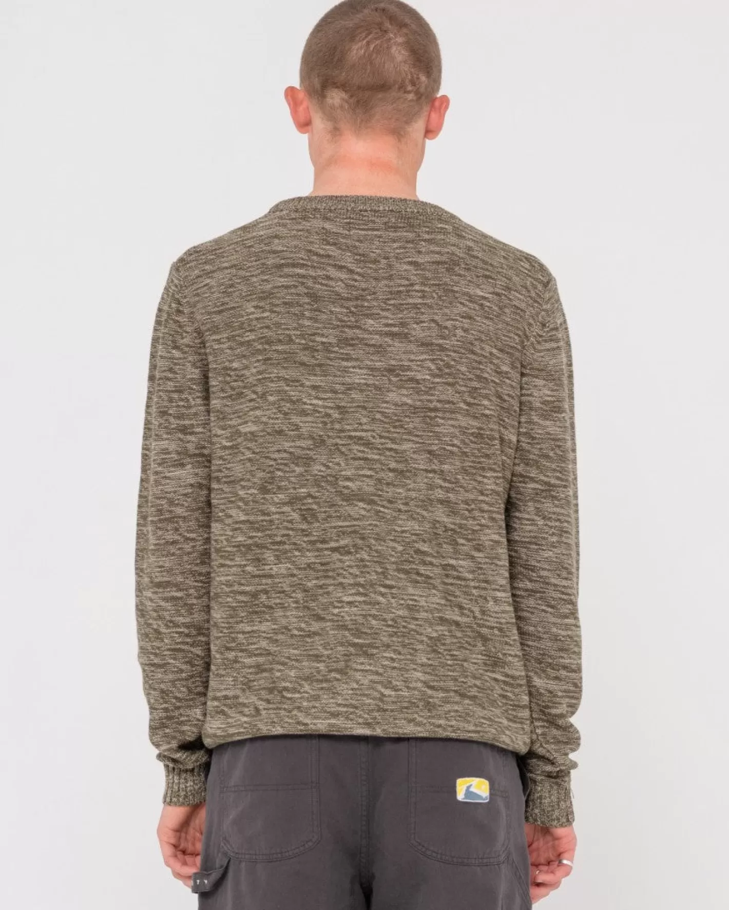 Hombre Rusty Jersey De Punto Con Cuello Redondo Skyliner