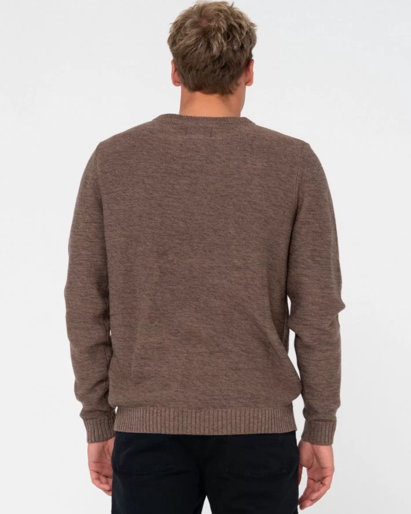 Hombre Rusty Jersey De Punto Con Cuello Redondo Skyliner
