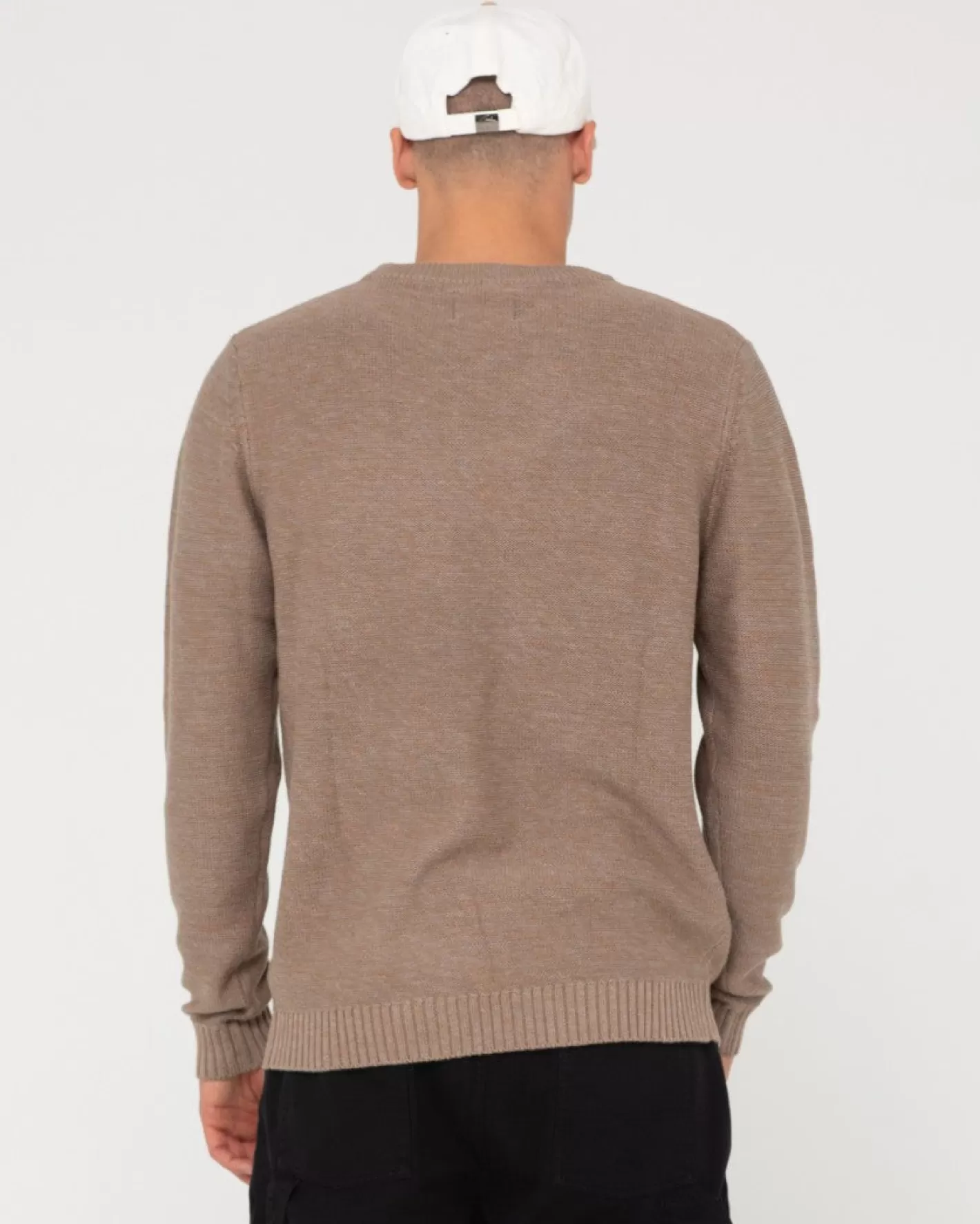Hombre Rusty Jersey De Punto Con Cuello Redondo Skyliner