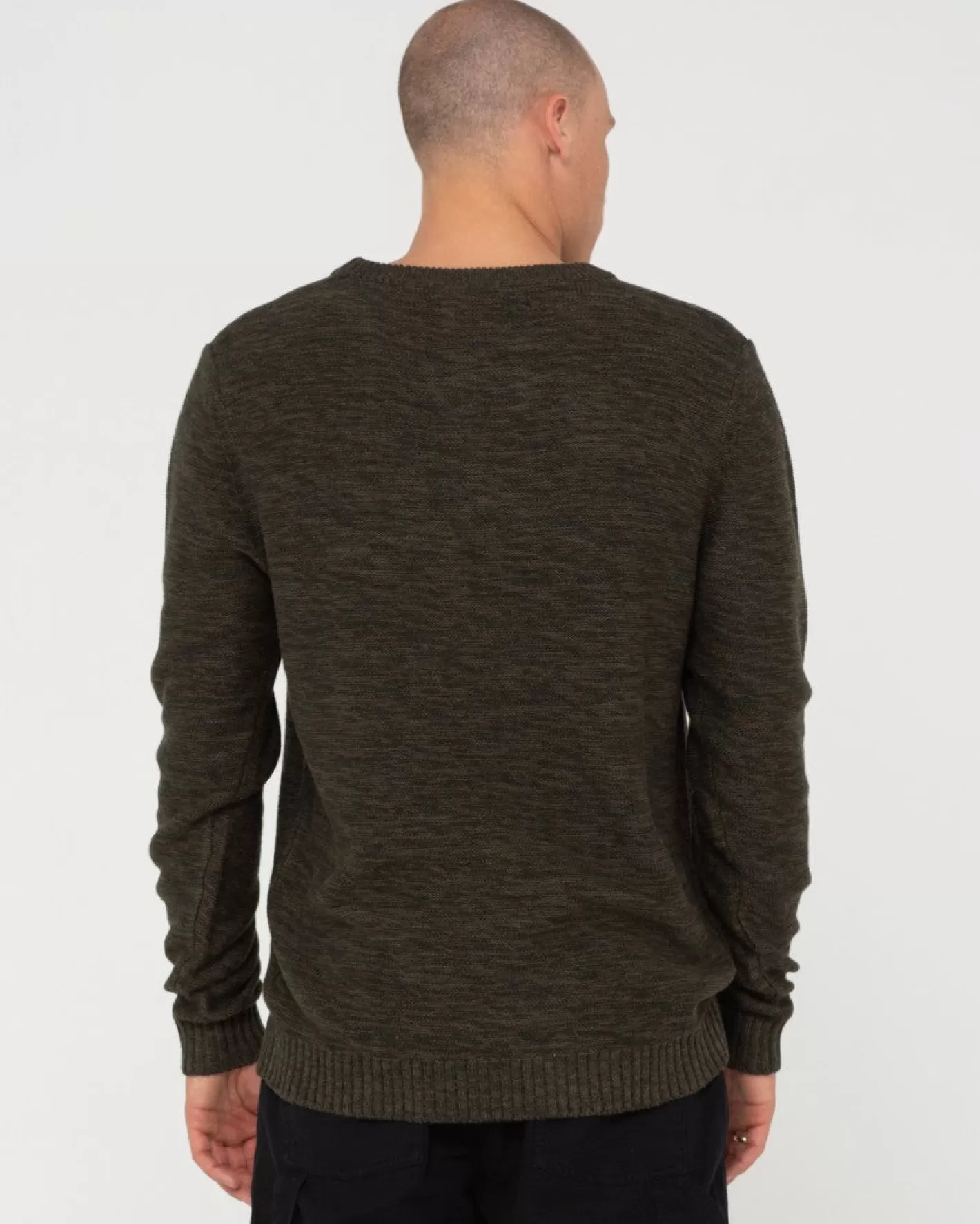 Hombre Rusty Jersey De Punto Con Cuello Redondo Skyliner