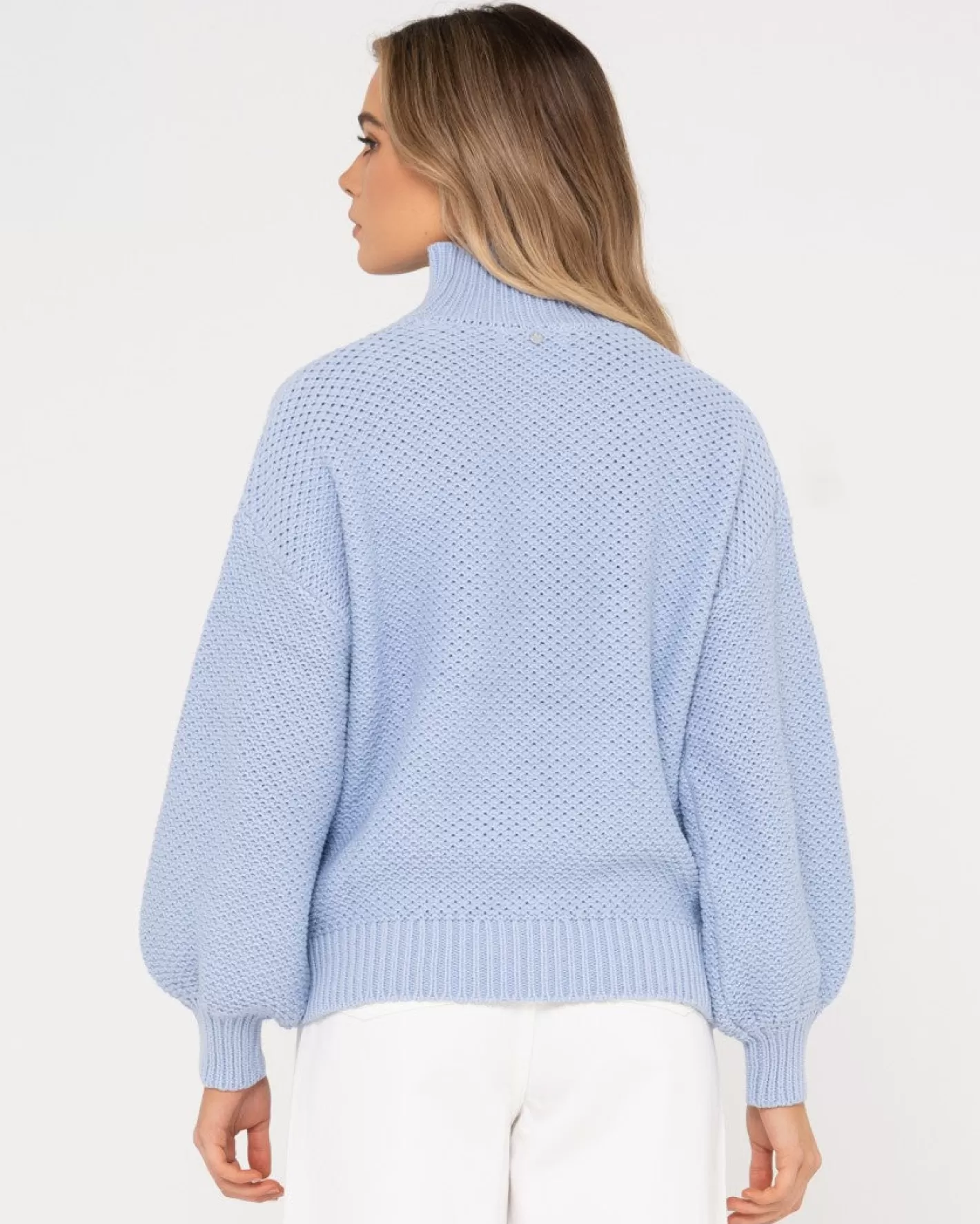 Mujer Rusty Jersey De Punto Grueso Y Relajado Con Cuello Simulado Marlow