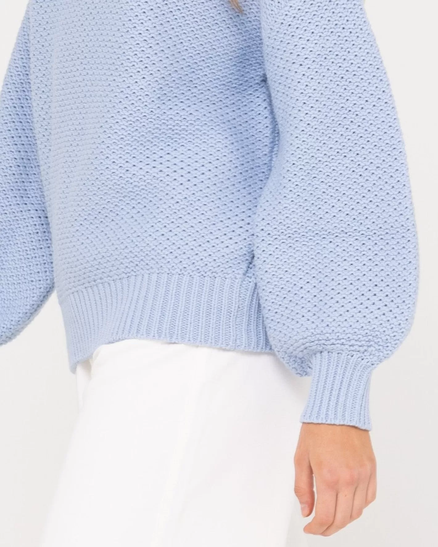Mujer Rusty Jersey De Punto Grueso Y Relajado Con Cuello Simulado Marlow
