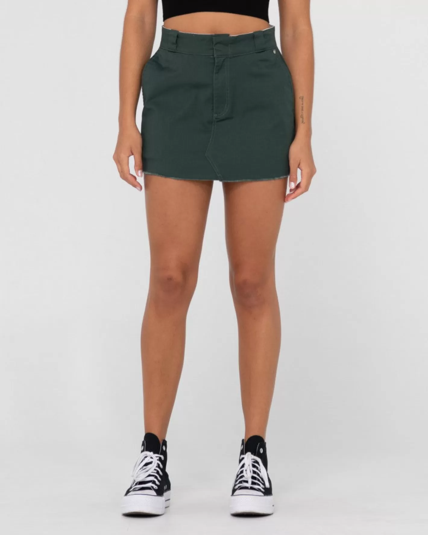 Mujer Rusty Minifalda Bobbi De Talle Medio